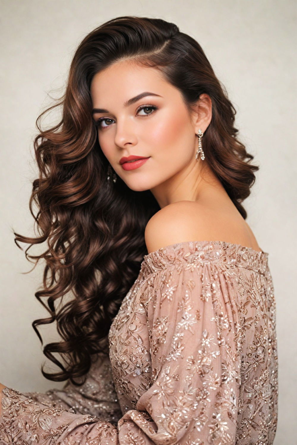 vintage curls hairstyle that exudes old world charm