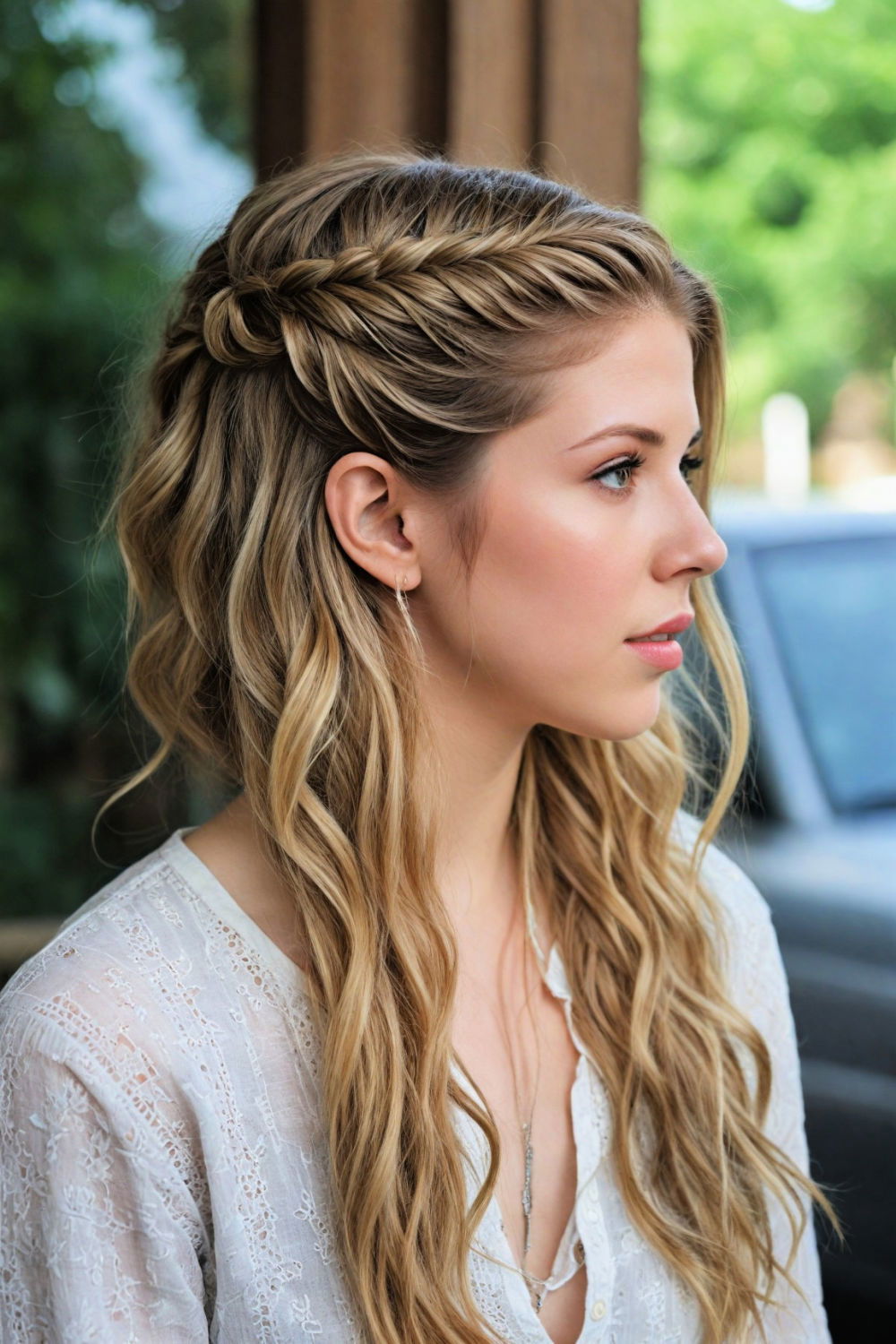 waterfall braid for weddings or formal events