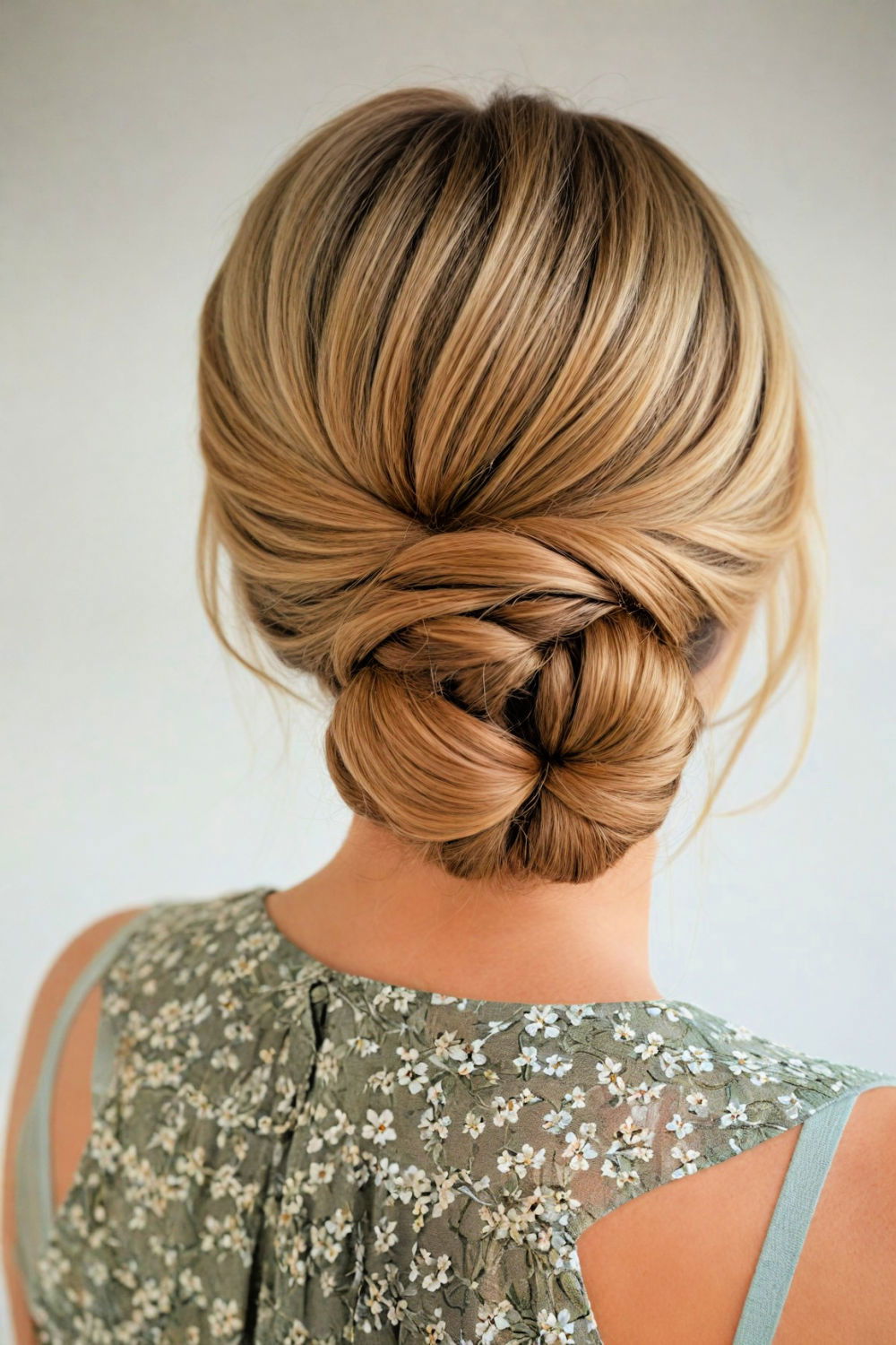 wrapped bun sporty hairstyle