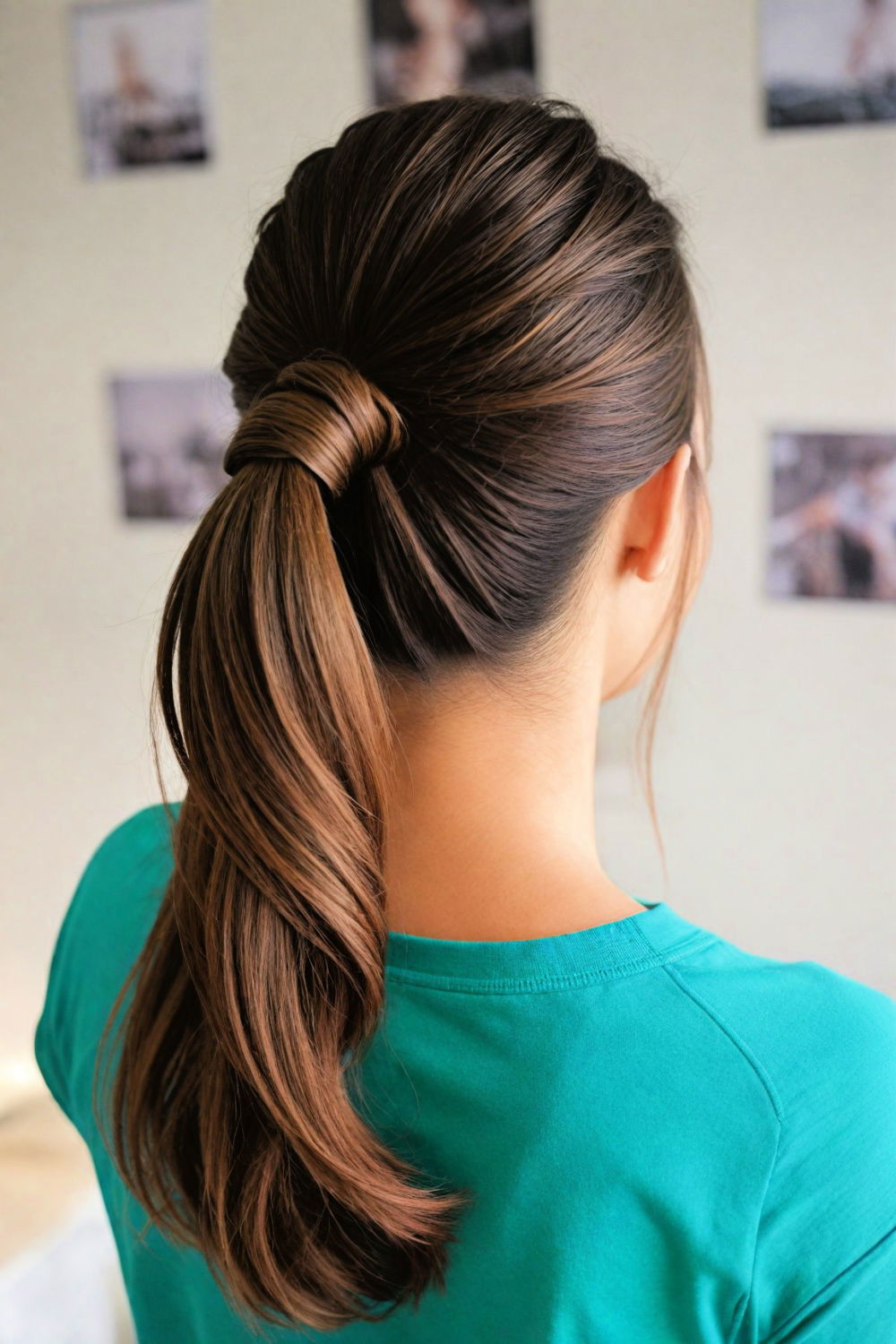 wrapped ponytail sporty hairstyle