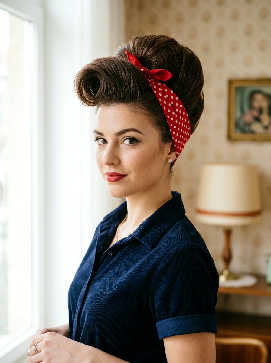 1950s Pompadour - 20 glamorous old hollywood hair ideas - 20 glamorous old hollywood hair ideas
