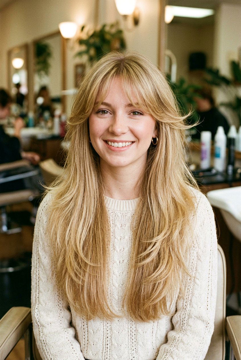 1980s feathered ends on long hair - 20 1980s feathered hair - 20 1980s feathered hair