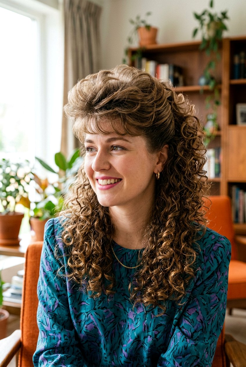 1980s retro feathered hair with perm - 20 1980s feathered hair - 20 1980s feathered hair