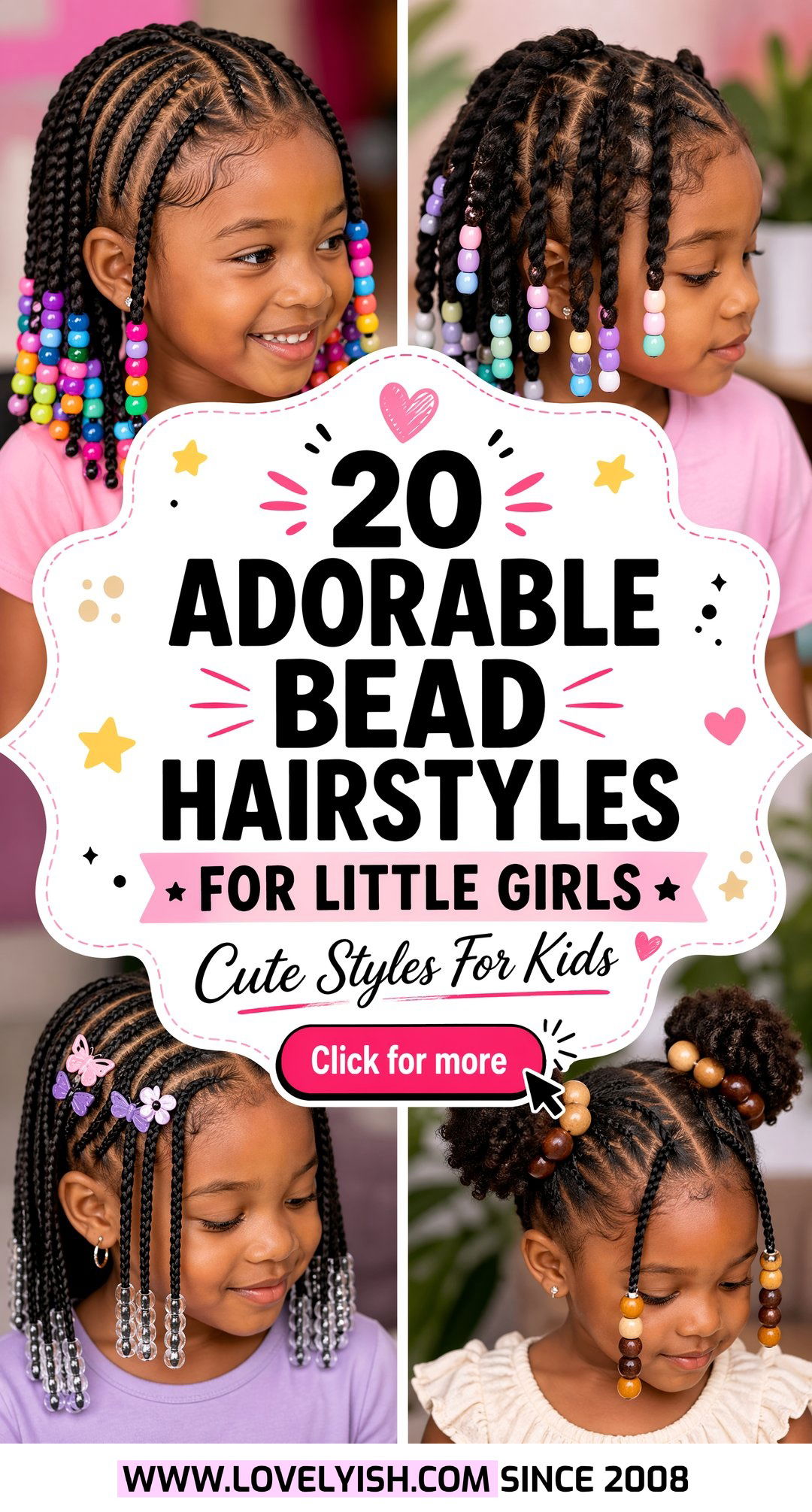 20 Adorable Bead Hairstyles For Little Girls You Must Try - 20 Adorable Bead Hairstyles For Little Girls You Must Try