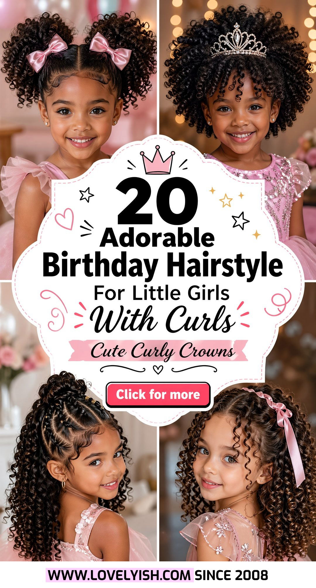 20 Adorable Birthday Hairstyle For Little Girls With Curls - 20 Adorable Birthday Hairstyle For Little Girls With Curls