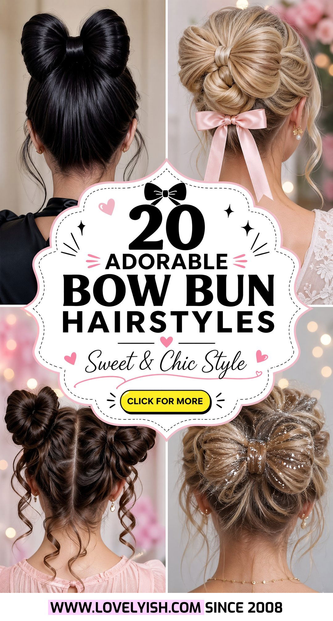 20 Adorable Bow Bun Hairstyle for Girls Ideas They Will Love - 20 Adorable Bow Bun Hairstyle for Girls Ideas They Will Love