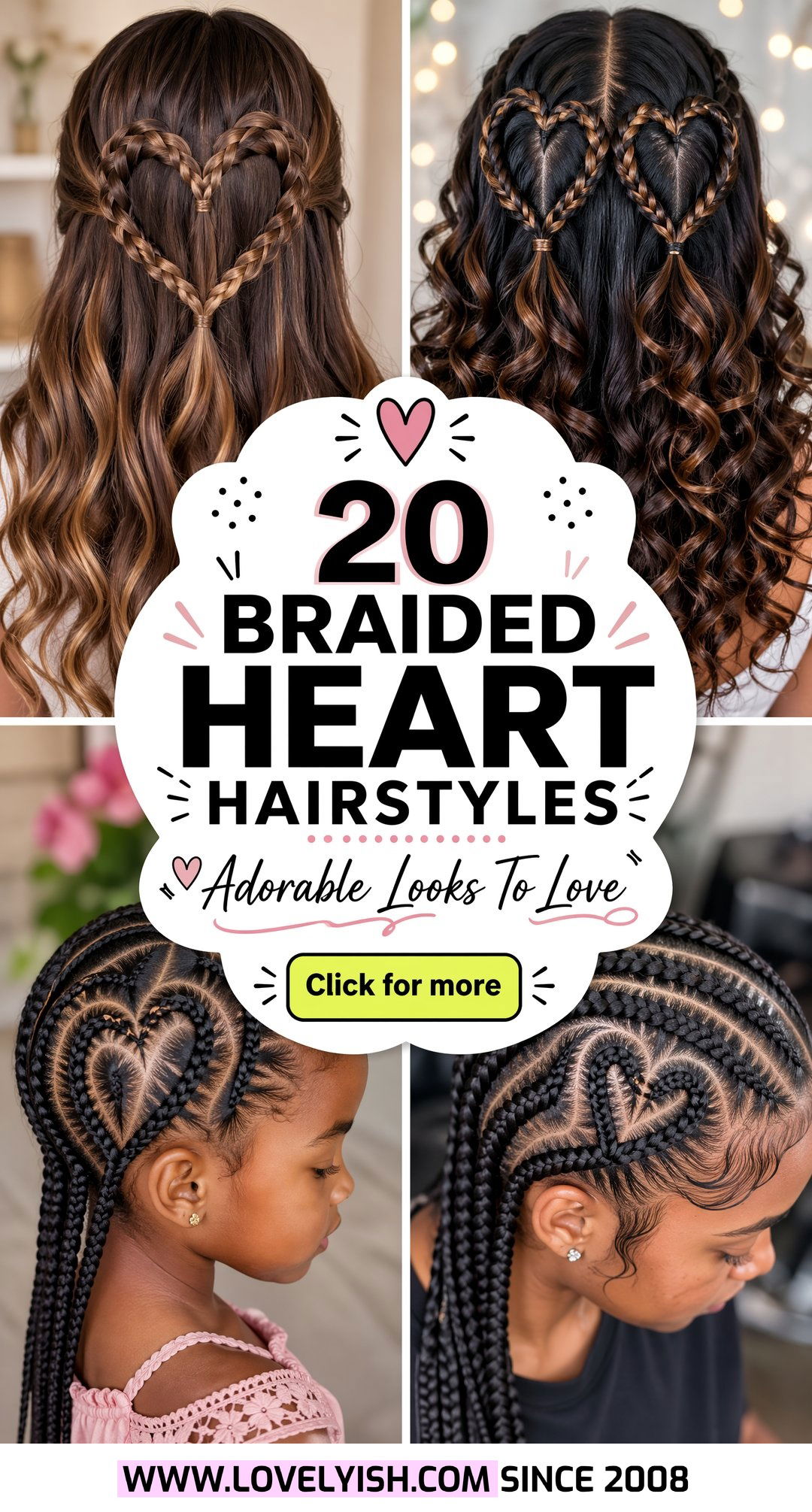 20 Adorable Braided Heart Hairstyle Ideas You Will Love - 20 Adorable Braided Heart Hairstyle Ideas You Will Love