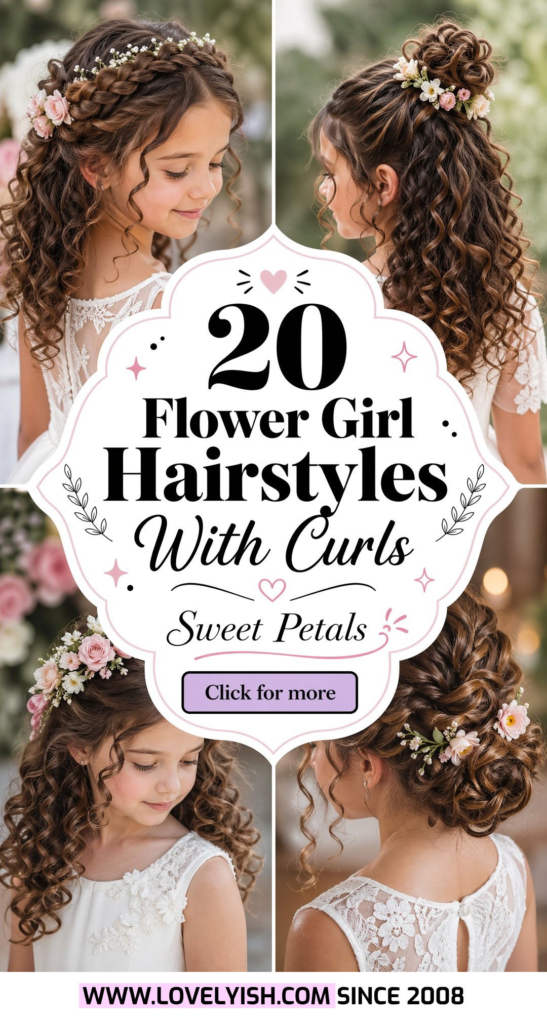 20 Adorable Flower Girl Hairstyles With Curls for Weddings - 20 Adorable Flower Girl Hairstyles With Curls for Weddings