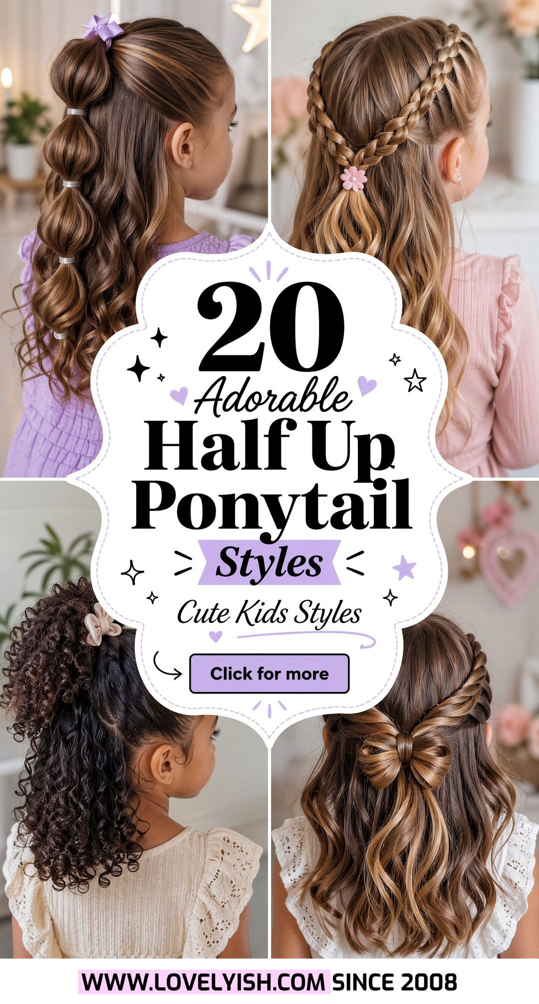 20 Adorable Half Up Ponytail Styles for Little Girls to Try - 20 Adorable Half Up Ponytail Styles for Little Girls to Try