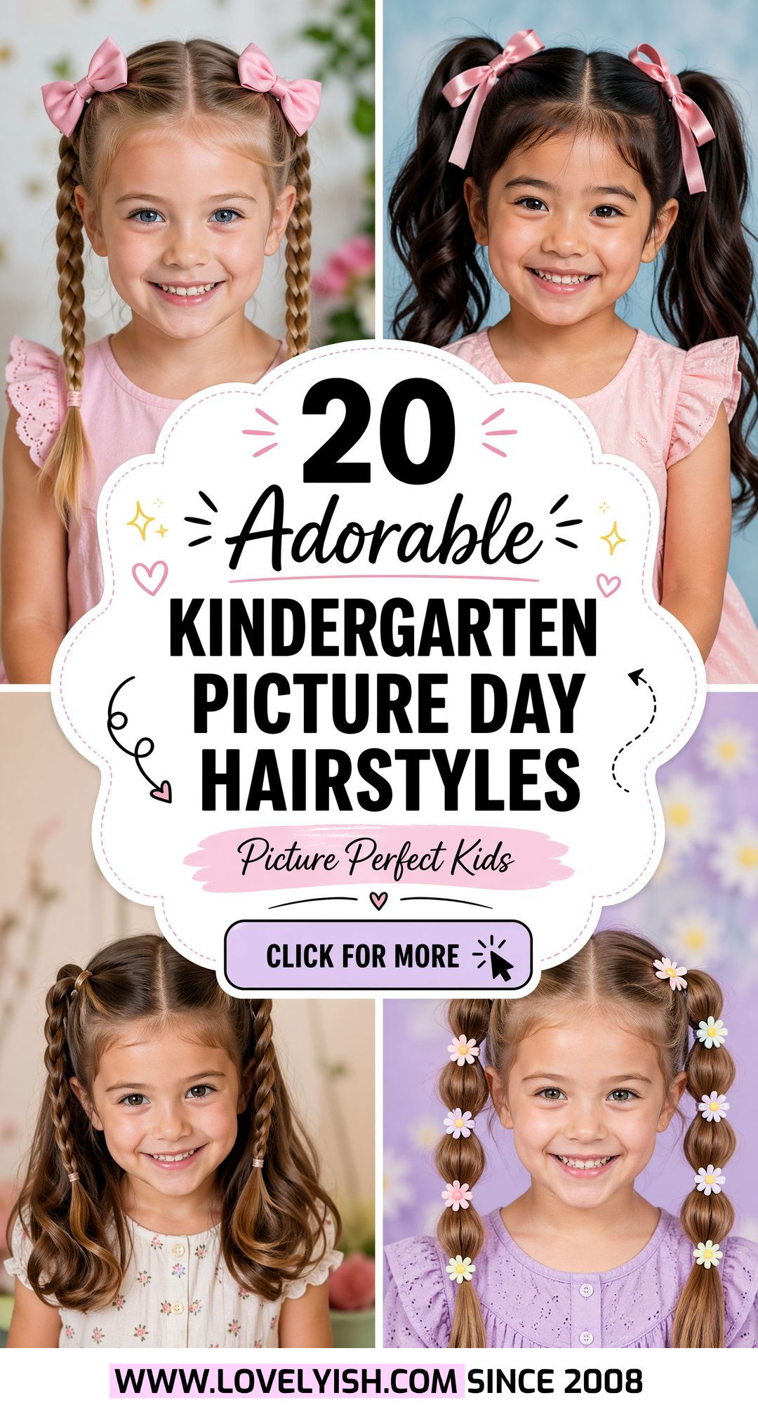 20 Adorable Kindergarten Picture Day Hairstyles for Kids - 20 Adorable Kindergarten Picture Day Hairstyles for Kids