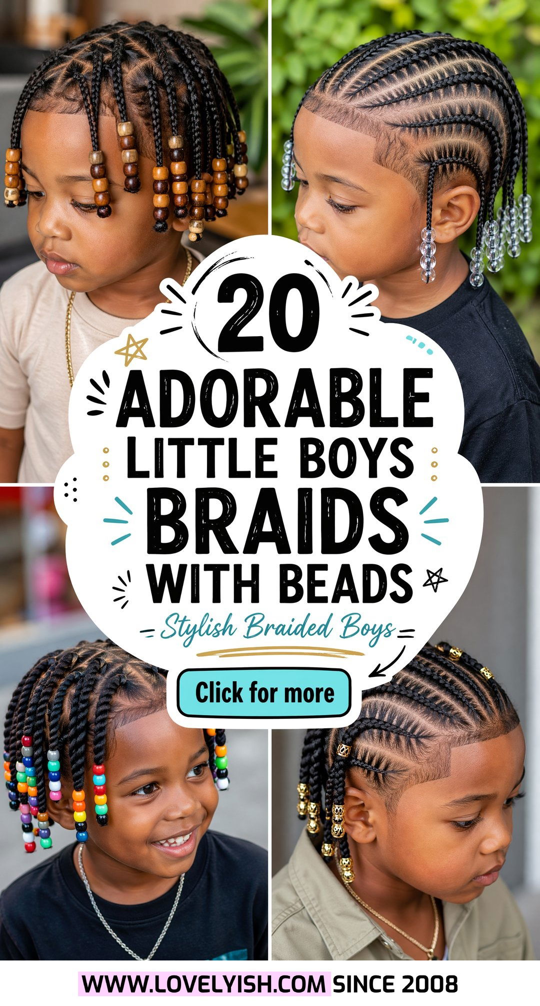20 Adorable Little Boys Braids With Beads For A Stylish Look - 20 Adorable Little Boys Braids With Beads For A Stylish Look