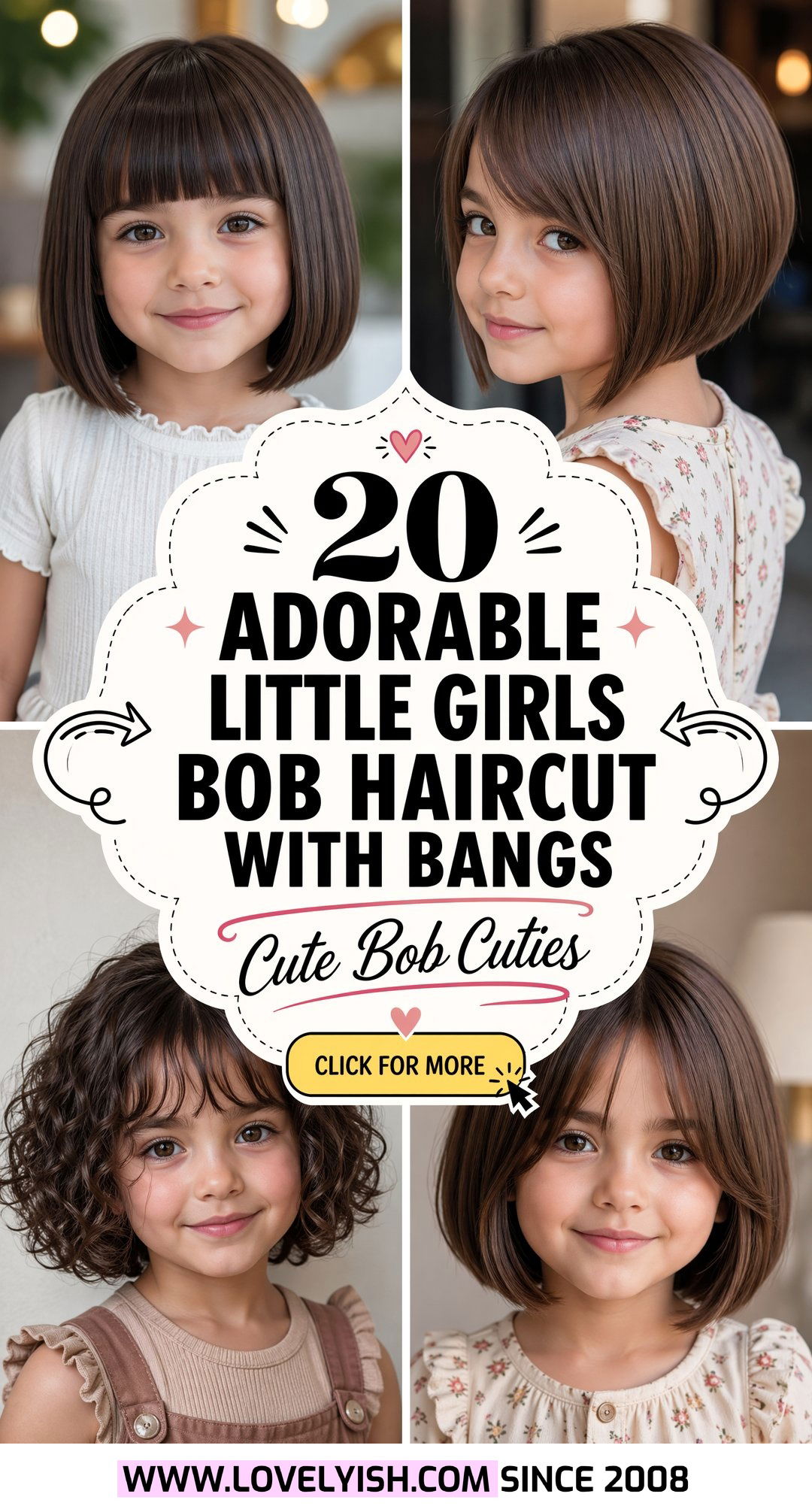 20 Adorable Little Girls Bob Haircut With Bangs Styles - 20 Adorable Little Girls Bob Haircut With Bangs Styles