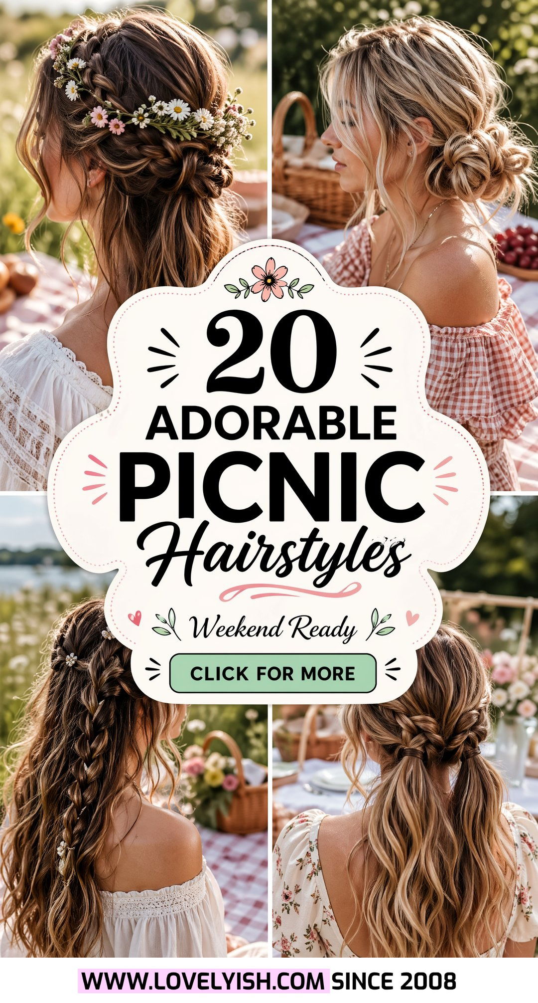20 Adorable Picnic Hairstyles for Girls to Try This Weekend - 20 Adorable Picnic Hairstyles for Girls to Try This Weekend