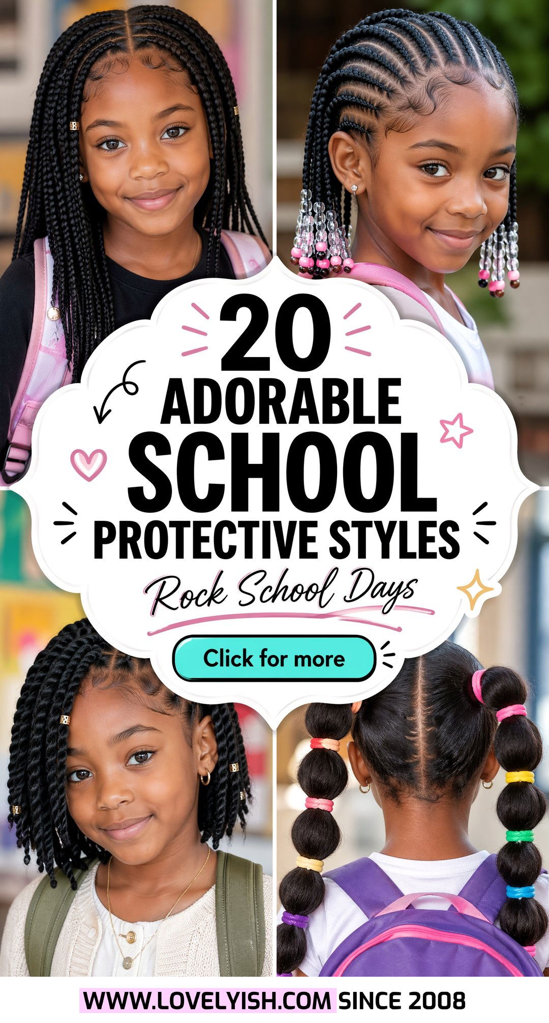 20 Adorable School Protective Styles for Black Girls to Rock - 20 Adorable School Protective Styles for Black Girls to Rock