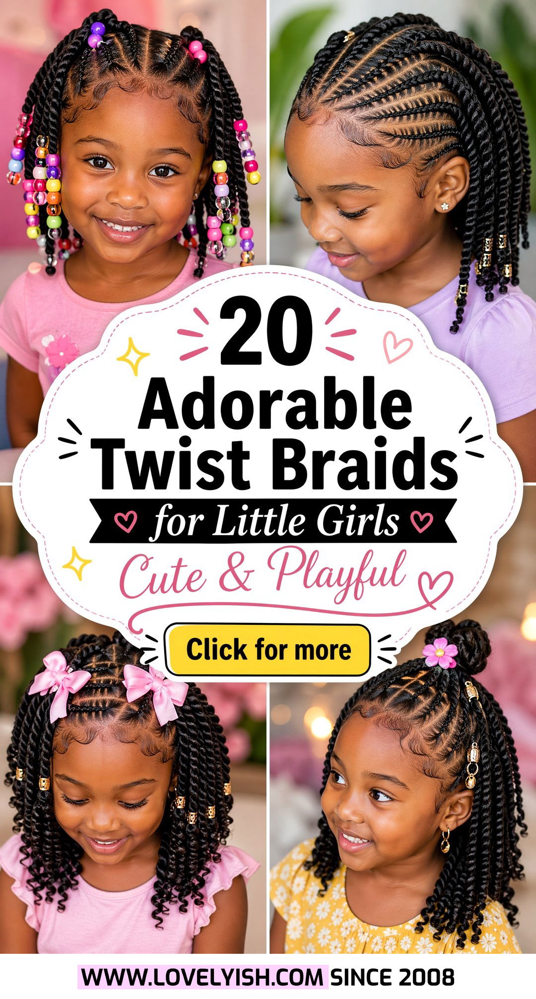 20 Adorable Twist Braids for Little Girls for Every Occasion - 20 Adorable Twist Braids for Little Girls for Every Occasion