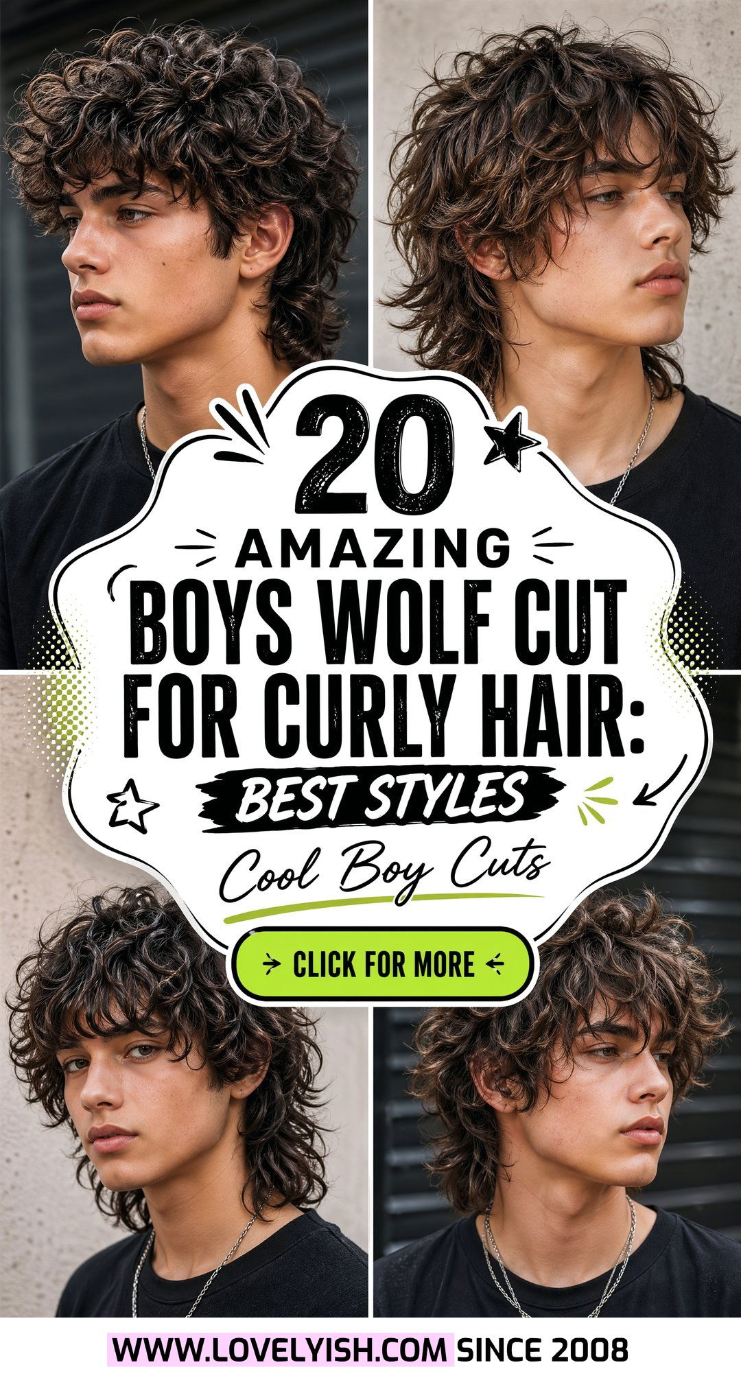 20 Amazing Boys Wolf Cut for Curly Hair Best Style Ideas - 20 Amazing Boys Wolf Cut for Curly Hair: Best Style Ideas
