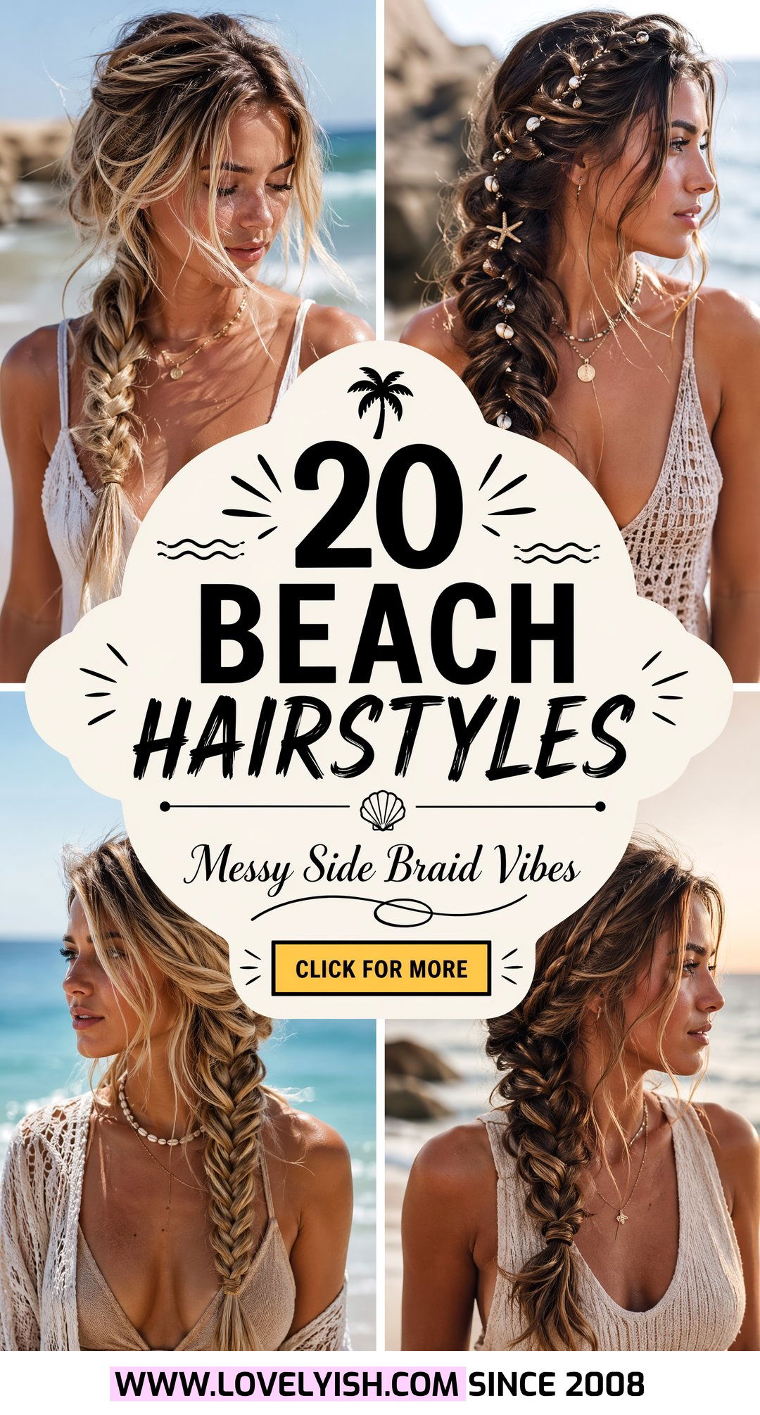 20 Beach Hairstyle Ideas Featuring the Messy Side Braid - 20 Beach Hairstyle Ideas Featuring the Messy Side Braid
