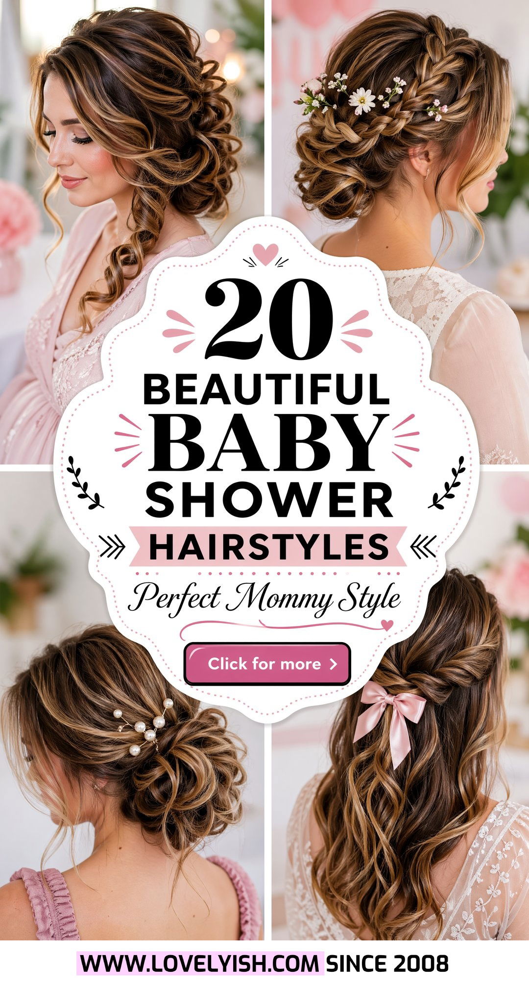 20 Beautiful Baby Shower Hairstyles For The Perfect Day - 20 Beautiful Baby Shower Hairstyles For The Perfect Day