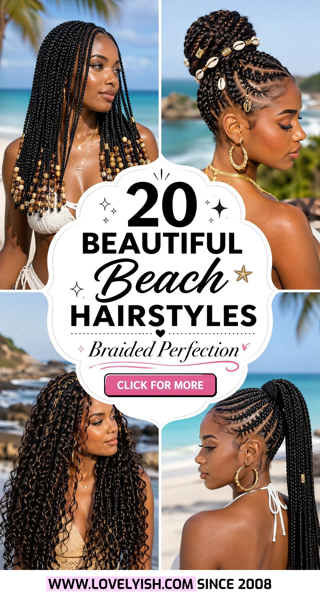 20 Beautiful Beach Hairstyle for Black Women Braids Ideas - 20 Beautiful Beach Hairstyle for Black Women Braids Ideas