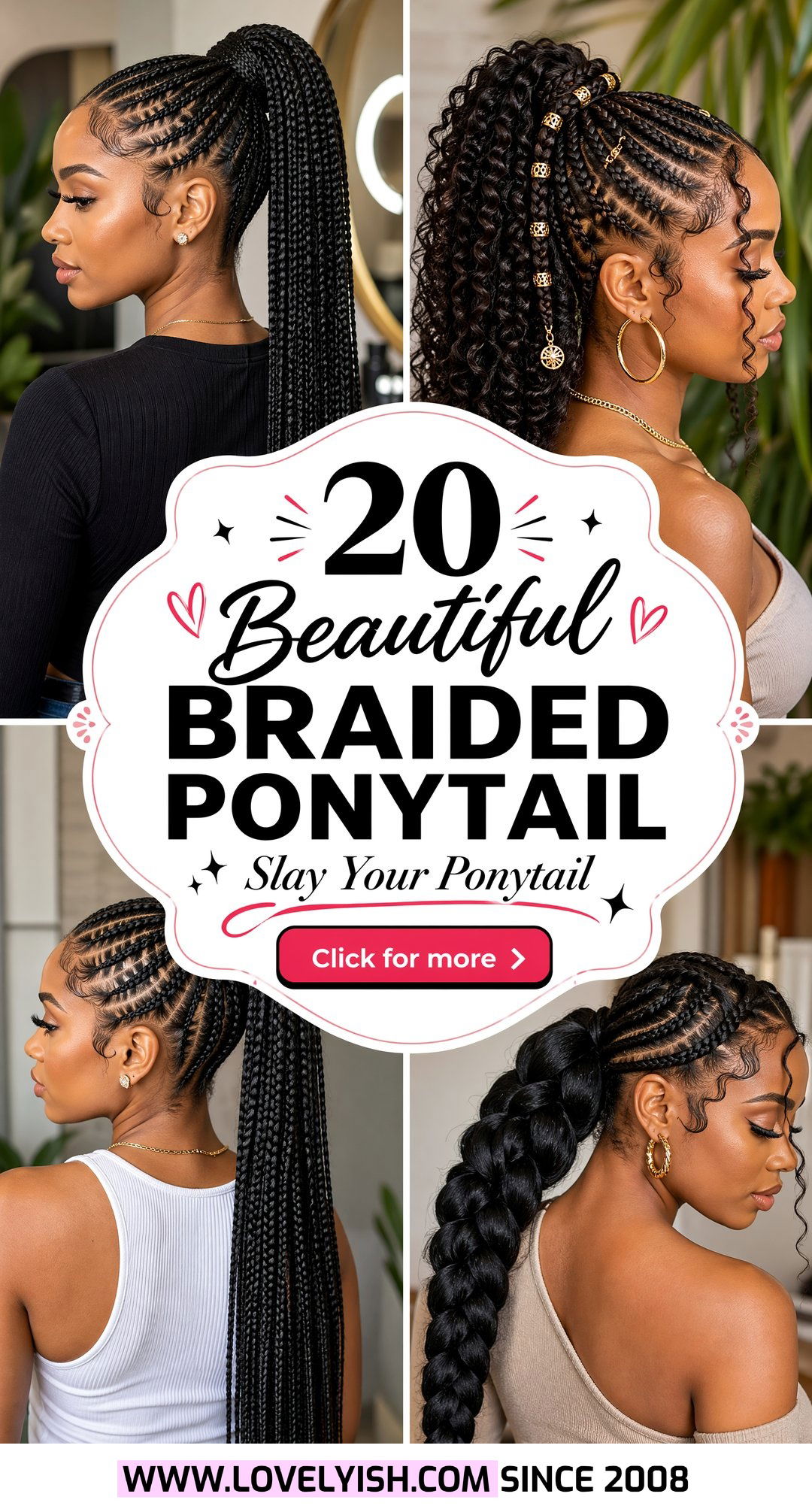 20 Beautiful Braided Ponytail For Black Women to Try Now - 20 Beautiful Braided Ponytail For Black Women to Try Now