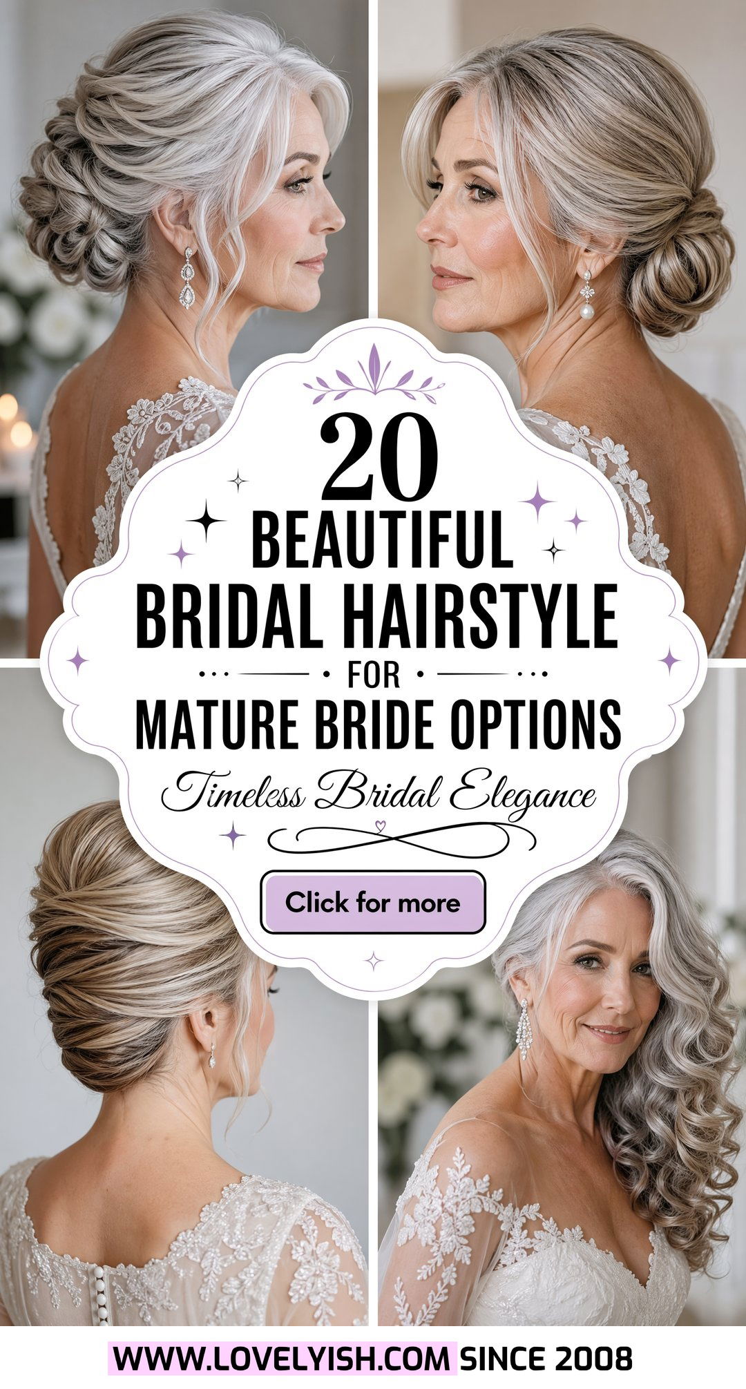 20 Beautiful Bridal Hairstyle For Mature Bride Options - 20 Beautiful Bridal Hairstyle For Mature Bride Options