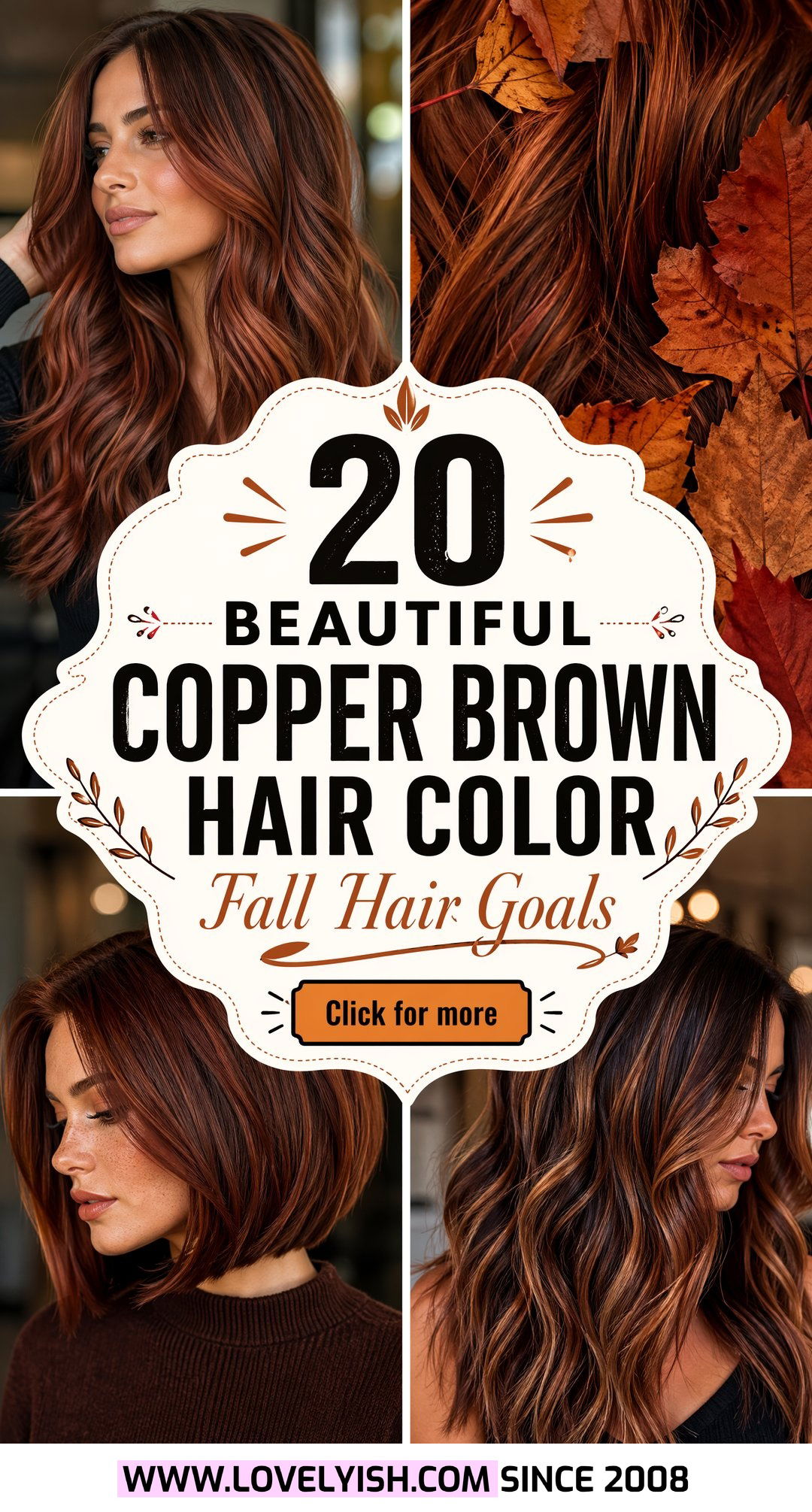 20 Beautiful Copper Brown Hair Color for Fall to Try Now - 20 Beautiful Copper Brown Hair Color for Fall to Try Now