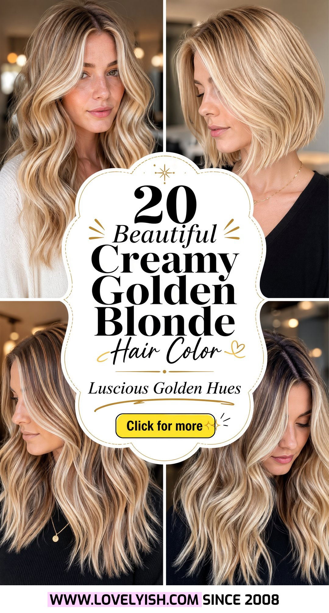 20 Beautiful Creamy Golden Blonde Hair Color Inspirations - 20 Beautiful Creamy Golden Blonde Hair Color Inspirations