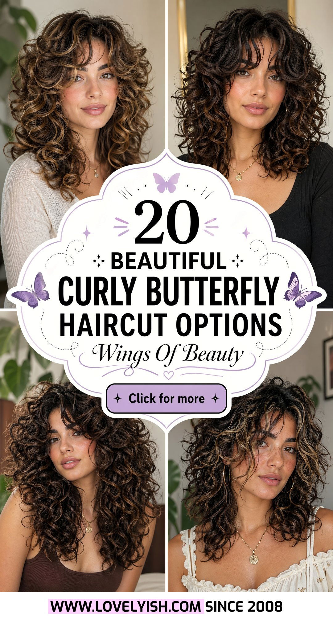 20 Beautiful Curly Butterfly Haircut Options for Medium Curls - 20 Beautiful Curly Butterfly Haircut Options for Medium Curls