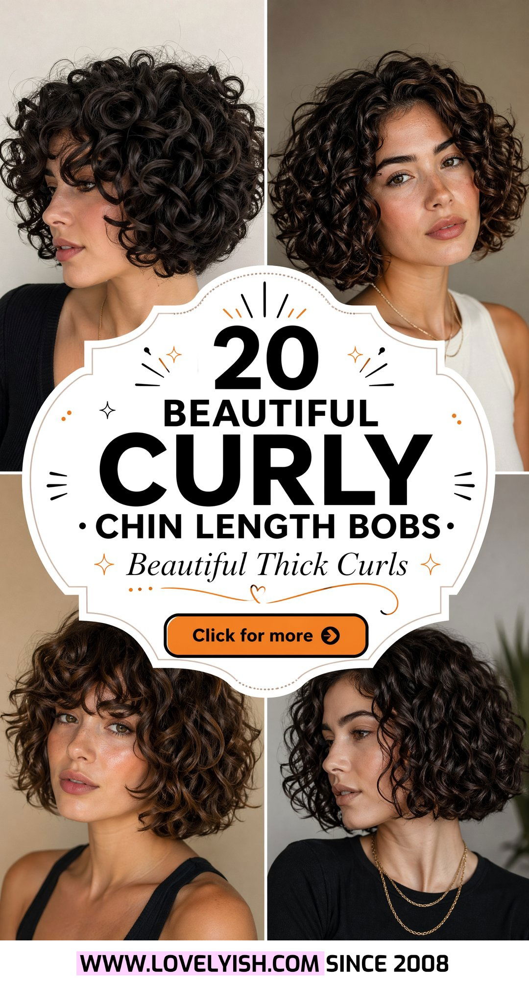 20 Beautiful Curly Chin Length Bob Ideas for Thick Curls - 20 Beautiful Curly Chin Length Bob Ideas for Thick Curls