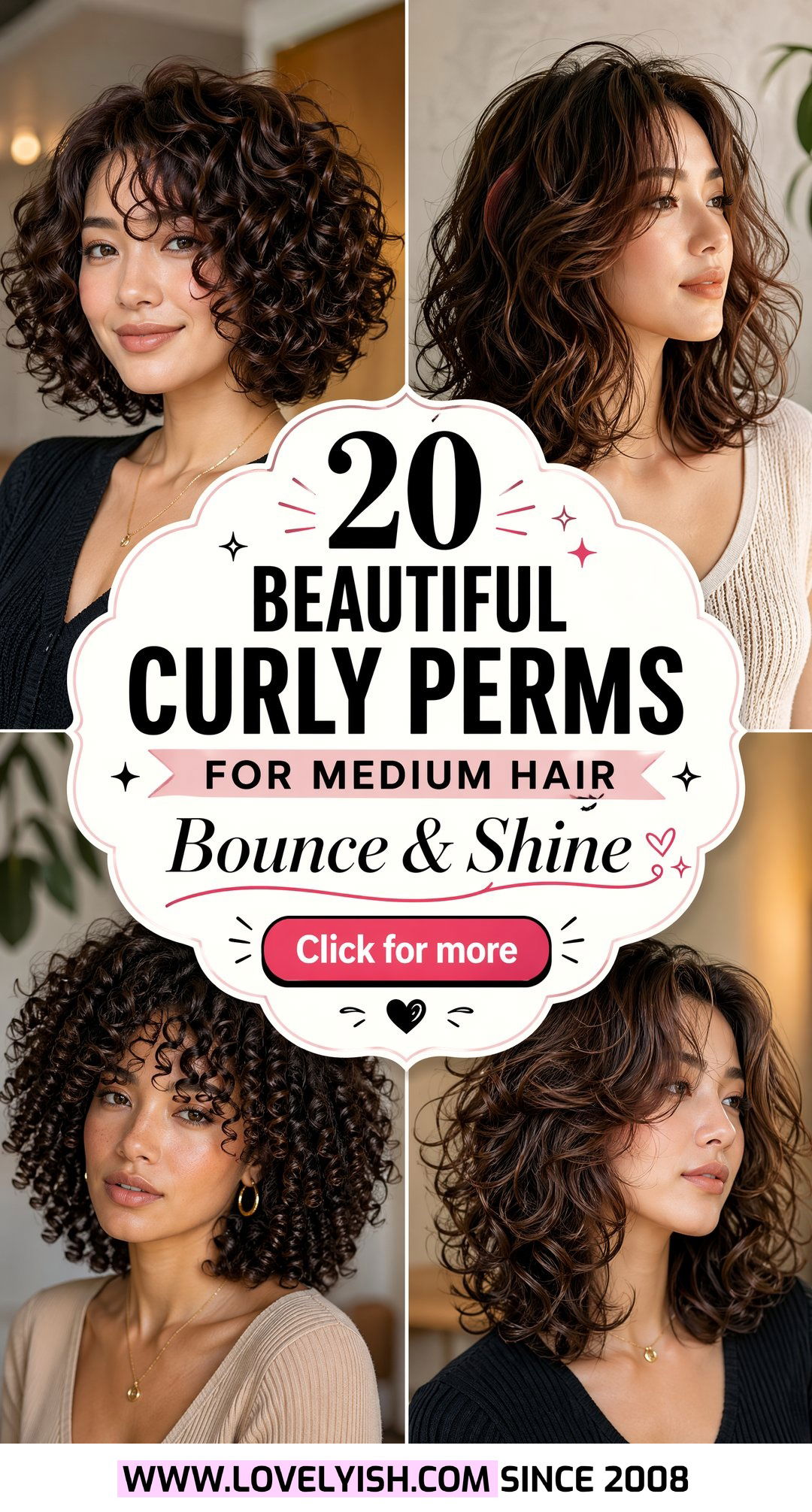 20 Beautiful Curly Perm for Medium Hair Looks to Try Today - 20 Beautiful Curly Perm for Medium Hair Looks to Try Today