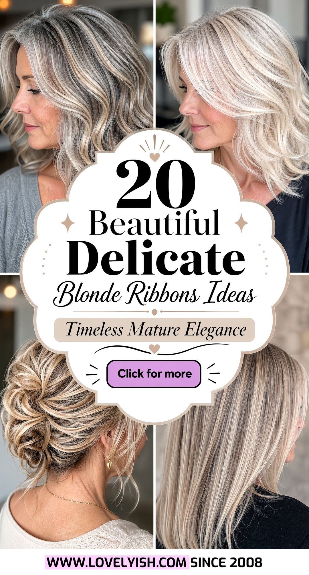 20 Beautiful Delicate Blonde Ribbons for Mature Hair Looks - 20 Beautiful Delicate Blonde Ribbons for Mature Hair Looks