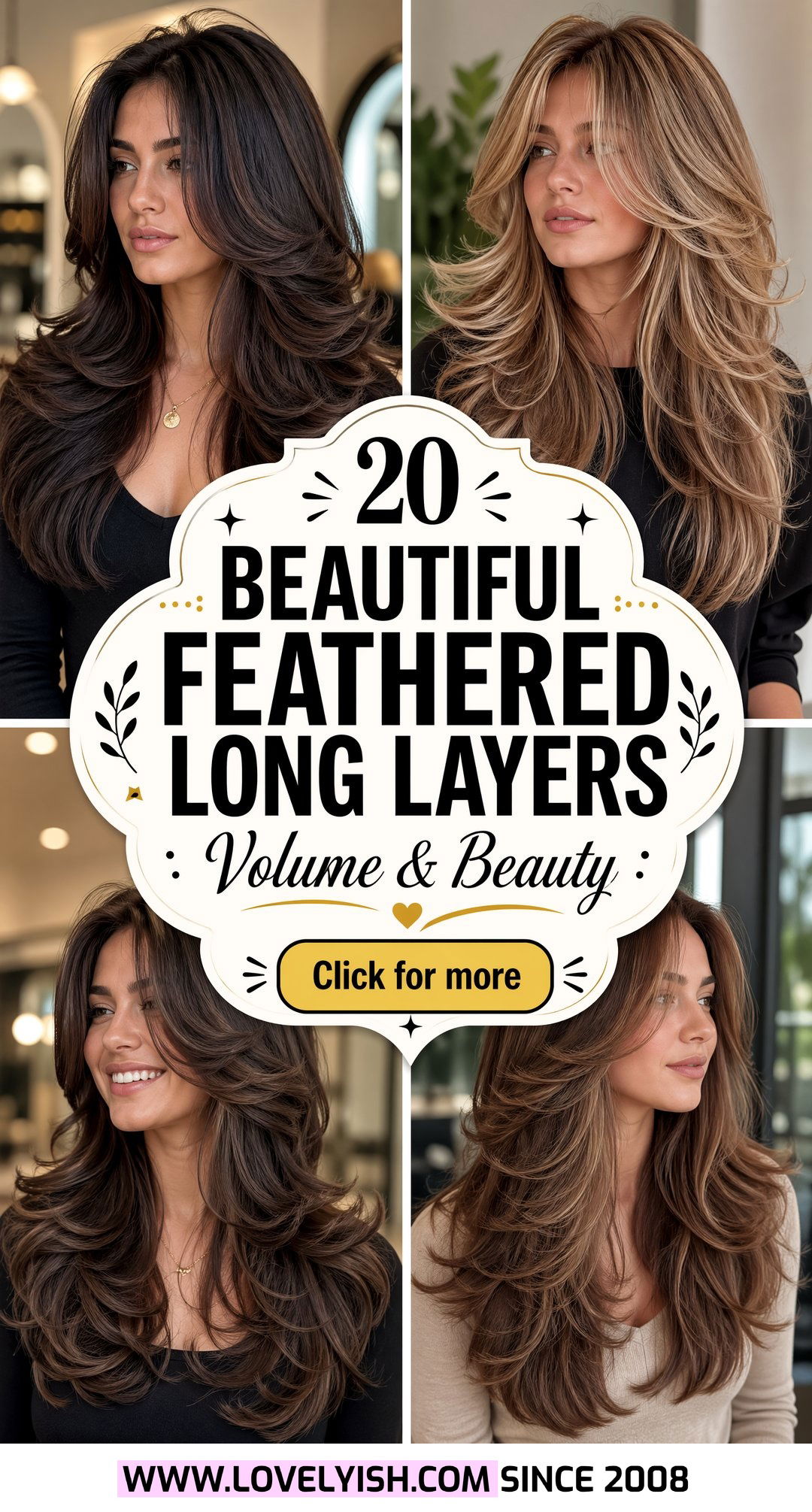 20 Beautiful Feathered Long Layers for Thick Hair to Try - 20 Beautiful Feathered Long Layers for Thick Hair to Try
