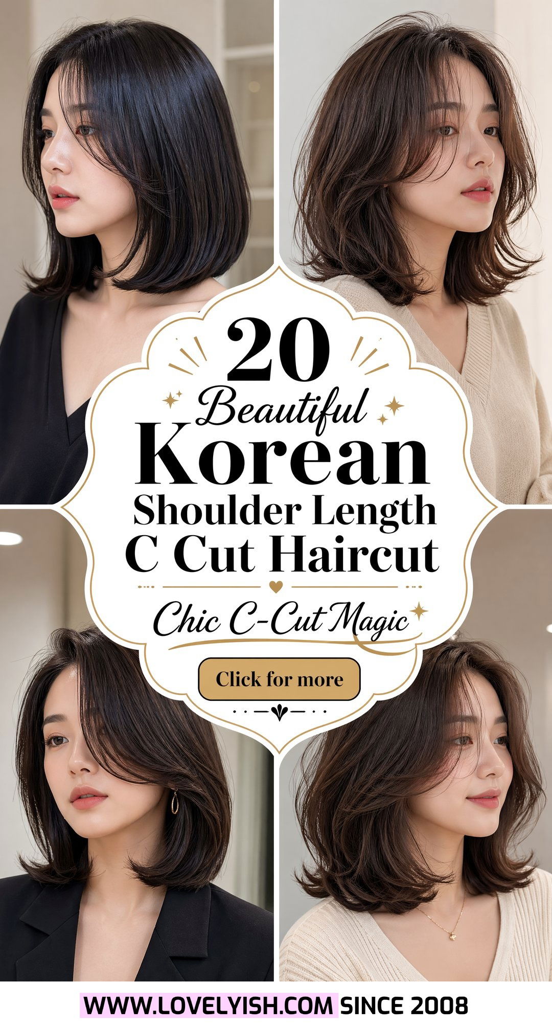 20 Beautiful Korean Shoulder Length C Cut Haircut To Try - 20 Beautiful Korean Shoulder Length C Cut Haircut To Try