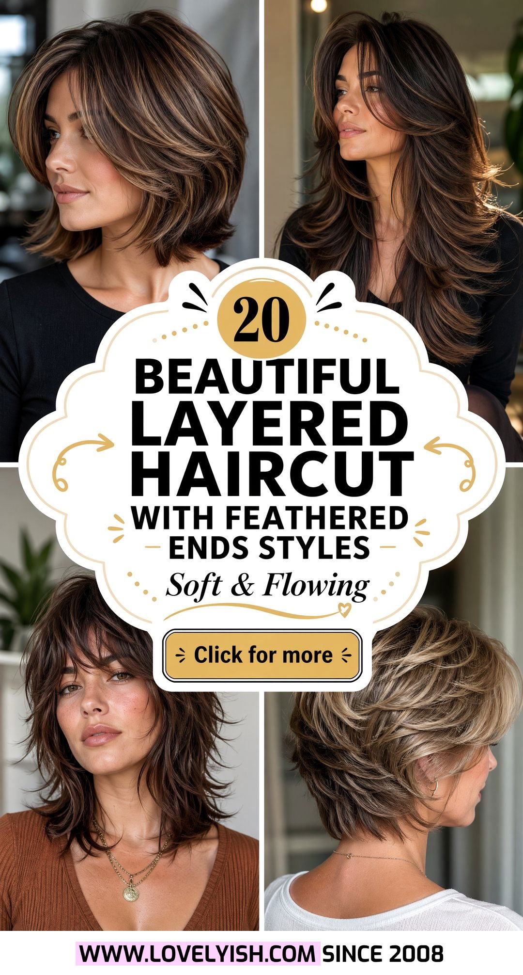 20 Beautiful Layered Haircut With Feathered Ends Styles - 20 Beautiful Layered Haircut With Feathered Ends Styles
