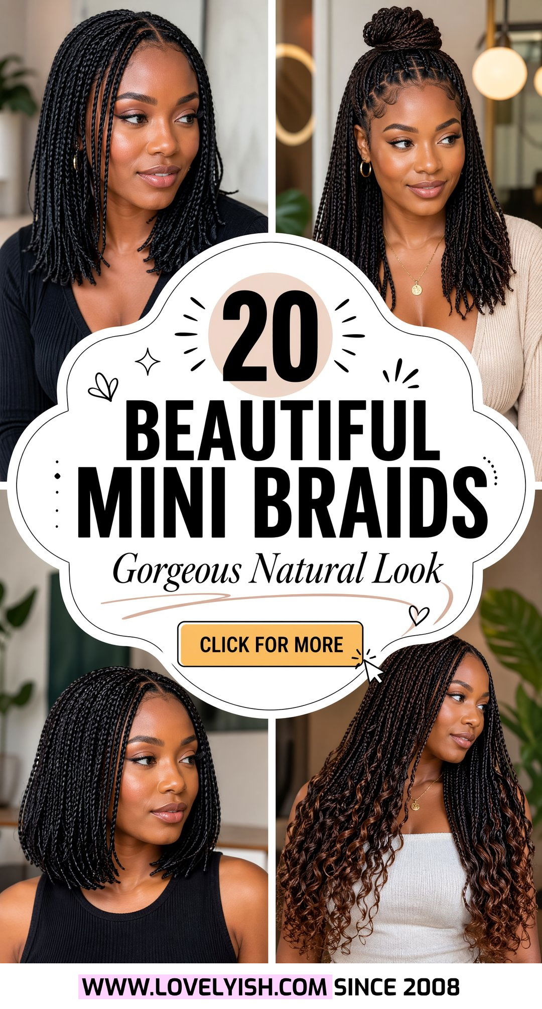 20 Beautiful Mini Braids on Natural Hair to Try This Year - 20 Beautiful Mini Braids on Natural Hair to Try This Year