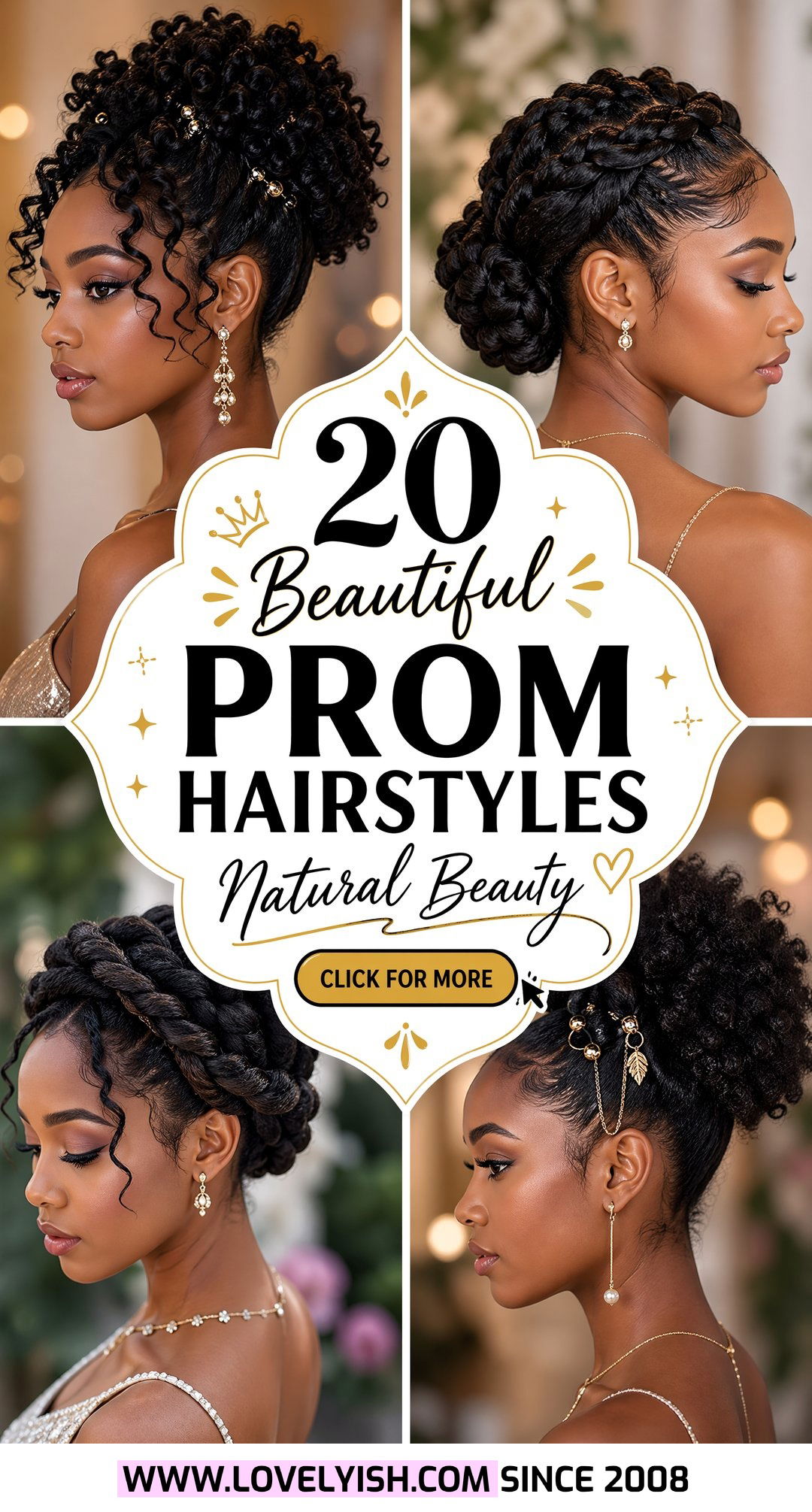 20 Beautiful Prom Hairstyles for Natural Hair to Try Now - 20 Beautiful Prom Hairstyles for Natural Hair to Try Now