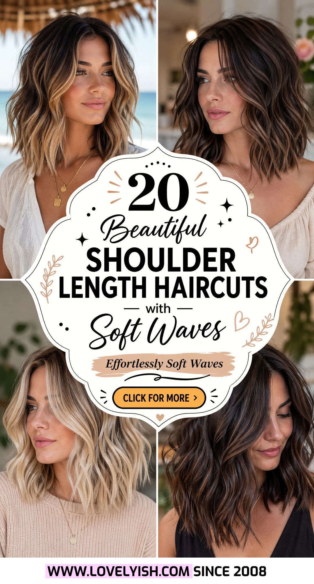 20 Beautiful Shoulder Length Haircut with Soft Waves Ideas - 20 Beautiful Shoulder Length Haircut with Soft Waves Ideas