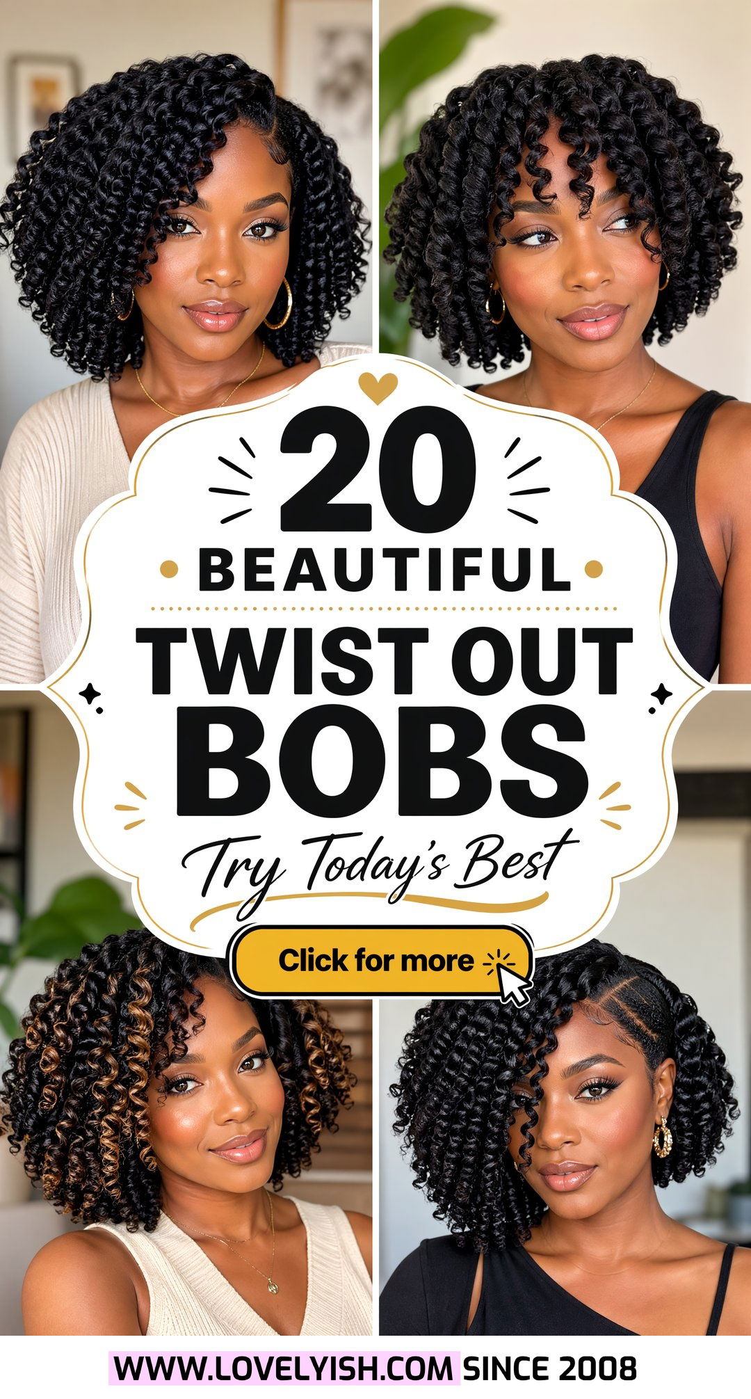 20 Beautiful Twist Out Bob Hairstyle Ideas to Try Today - 20 Beautiful Twist Out Bob Hairstyle Ideas to Try Today
