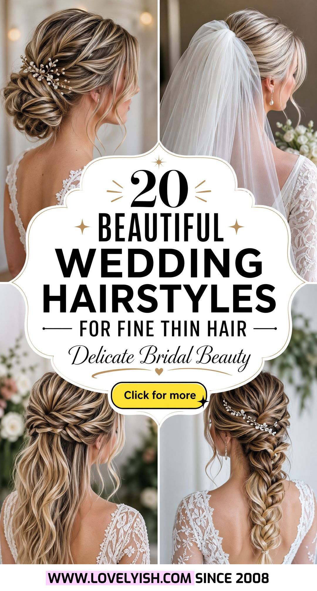 20 Beautiful Wedding Hairstyles for Fine Thin Hair Ideas - 20 Beautiful Wedding Hairstyles for Fine Thin Hair Ideas