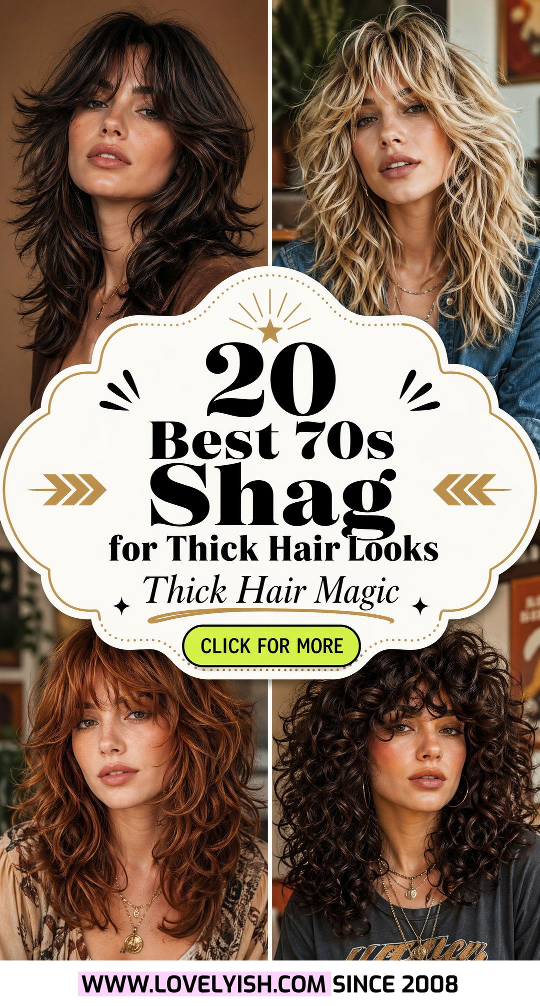 20 Best 70s Shag for Thick Hair Women Looks to Try Today - 20 Best 70s Shag for Thick Hair Women Looks to Try Today