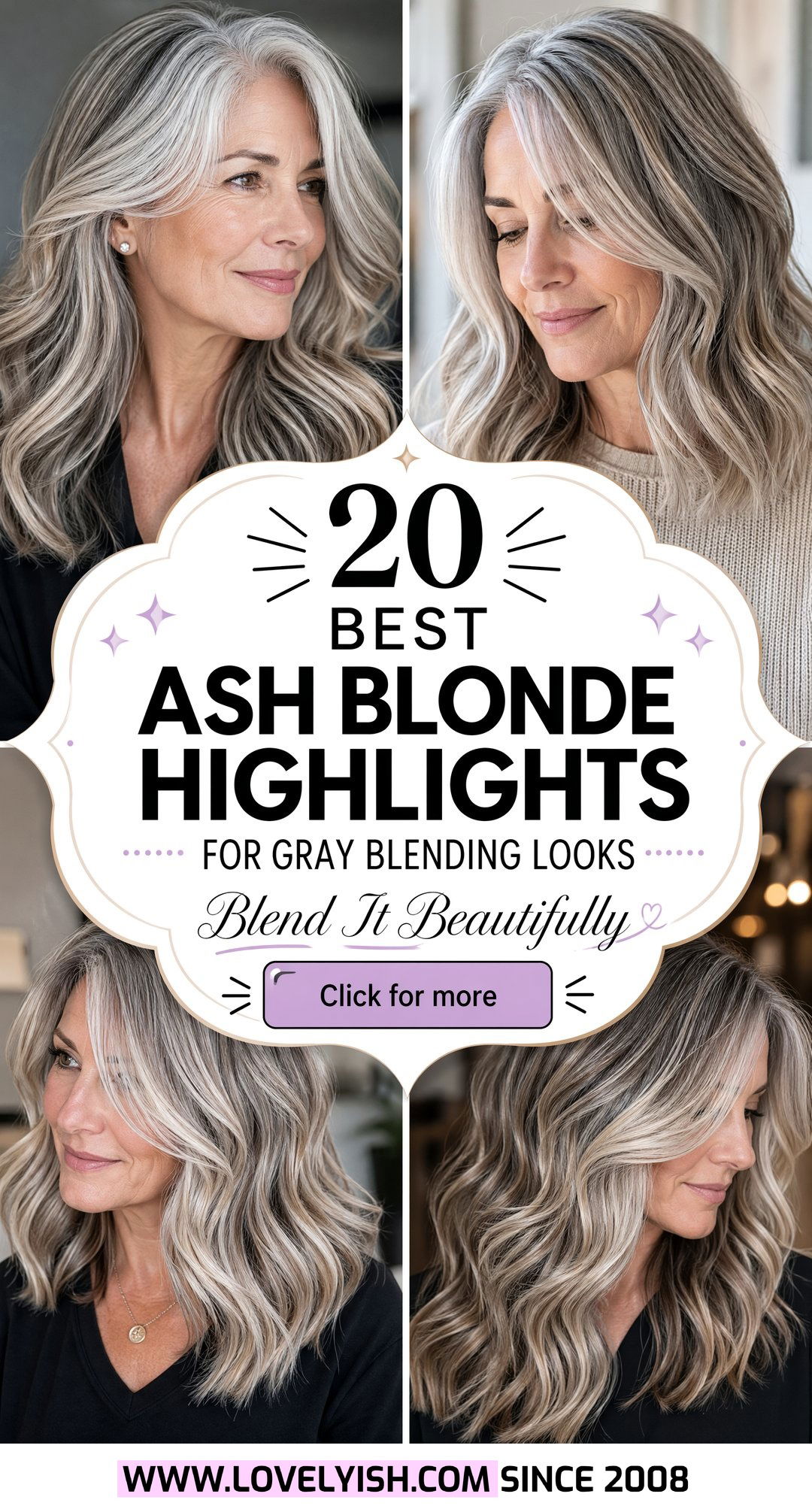 20 Best Ash Blonde Highlights for Gray Blending Looks to Try - 20 Best Ash Blonde Highlights for Gray Blending Looks to Try