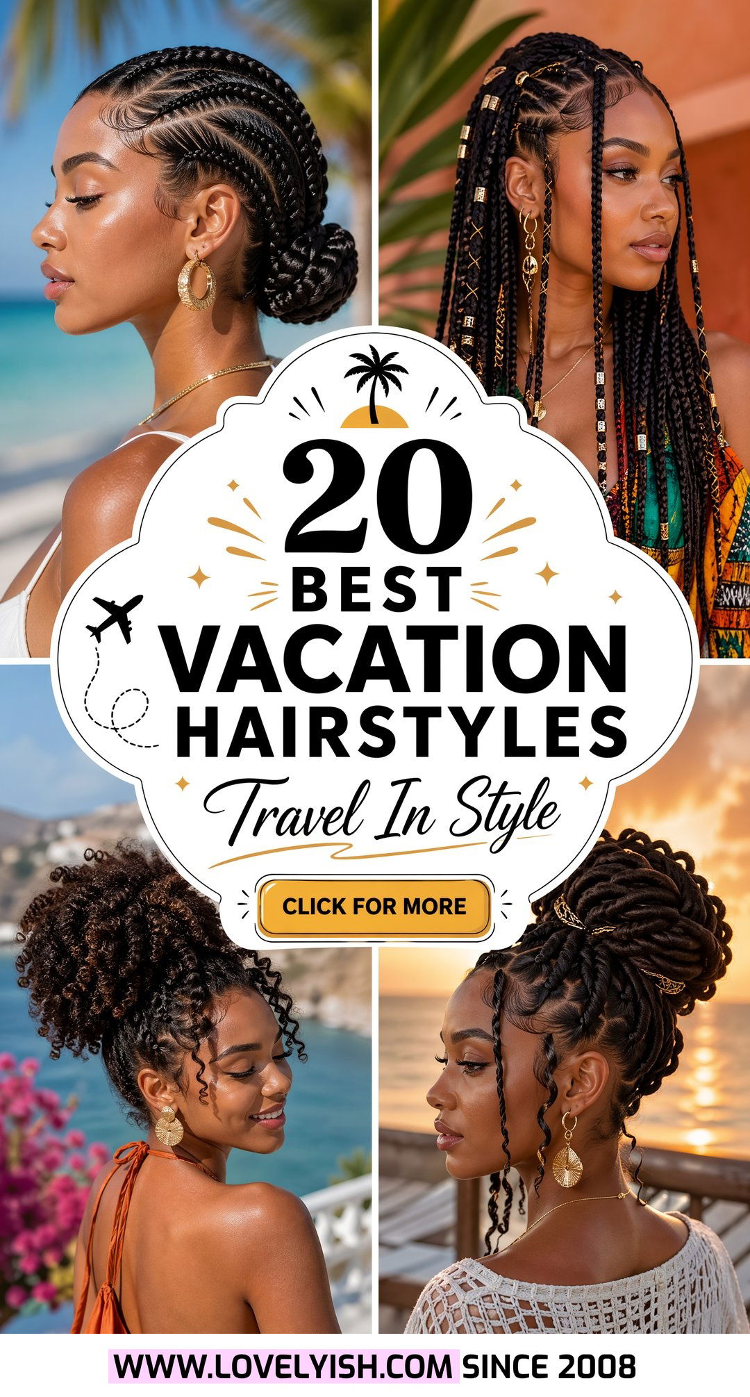 20 Best Black Women Vacation Hairstyle Ideas for Travel - 20 Best Black Women Vacation Hairstyle Ideas for Travel