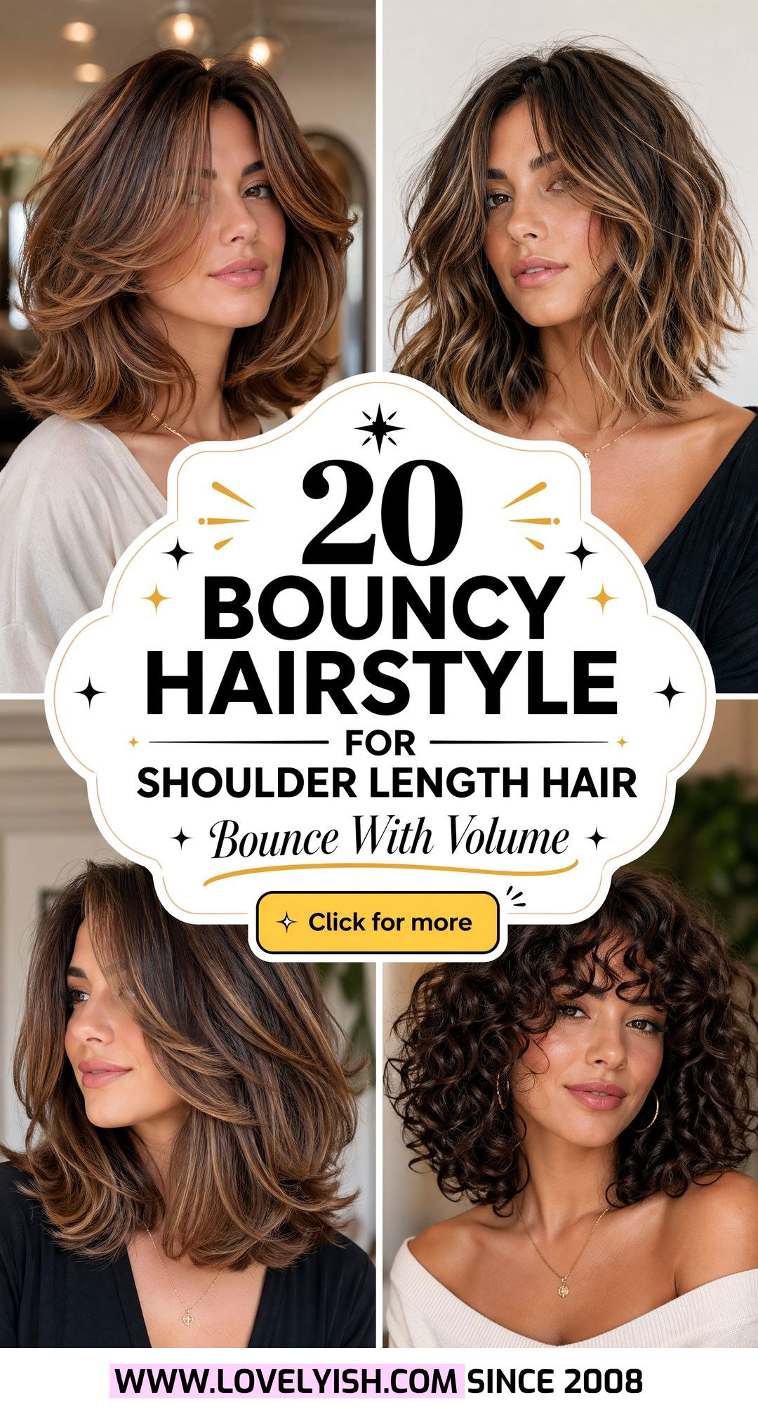 20 Best Bouncy Hairstyle for Shoulder Length Hair Looks - 20 Best Bouncy Hairstyle for Shoulder Length Hair Looks