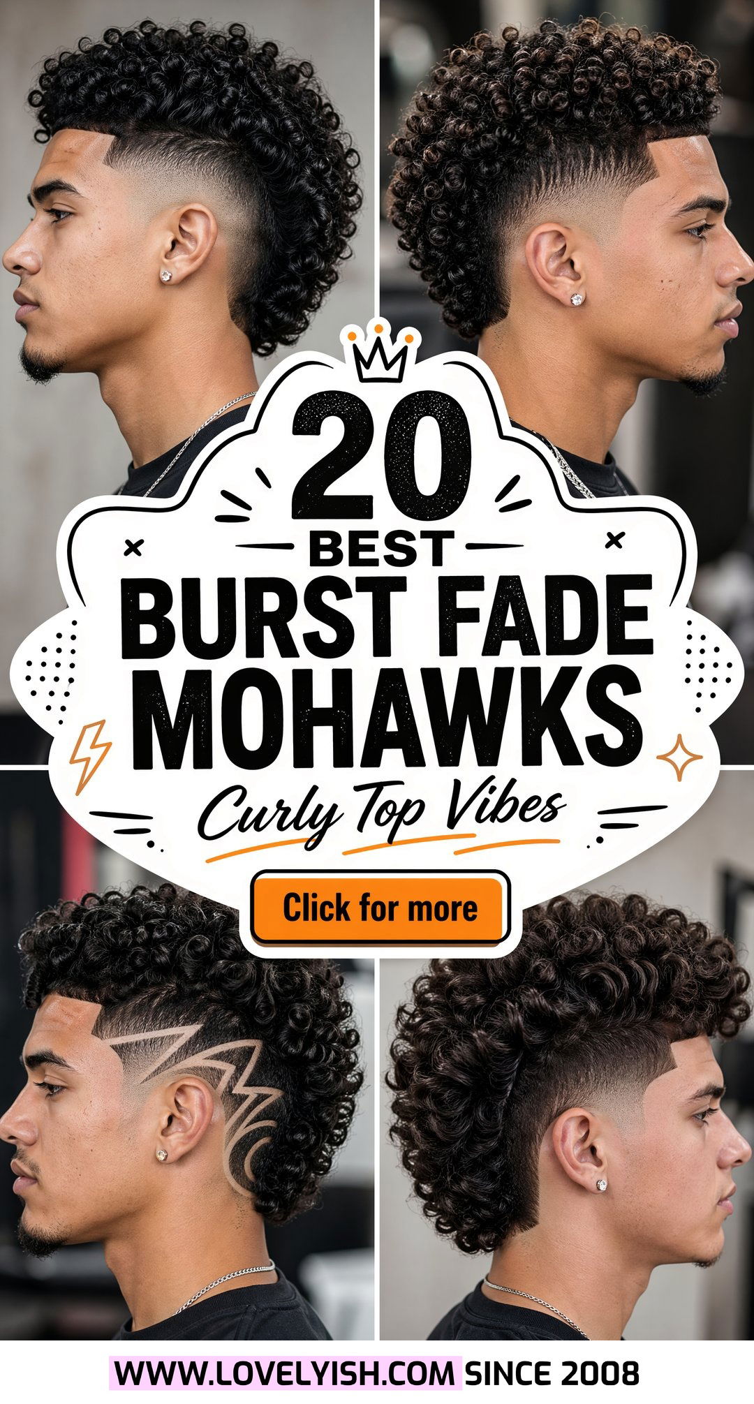 20 Best Burst Fade Mohawk Ideas For Men With Curly Hair - 20 Best Burst Fade Mohawk Ideas For Men With Curly Hair