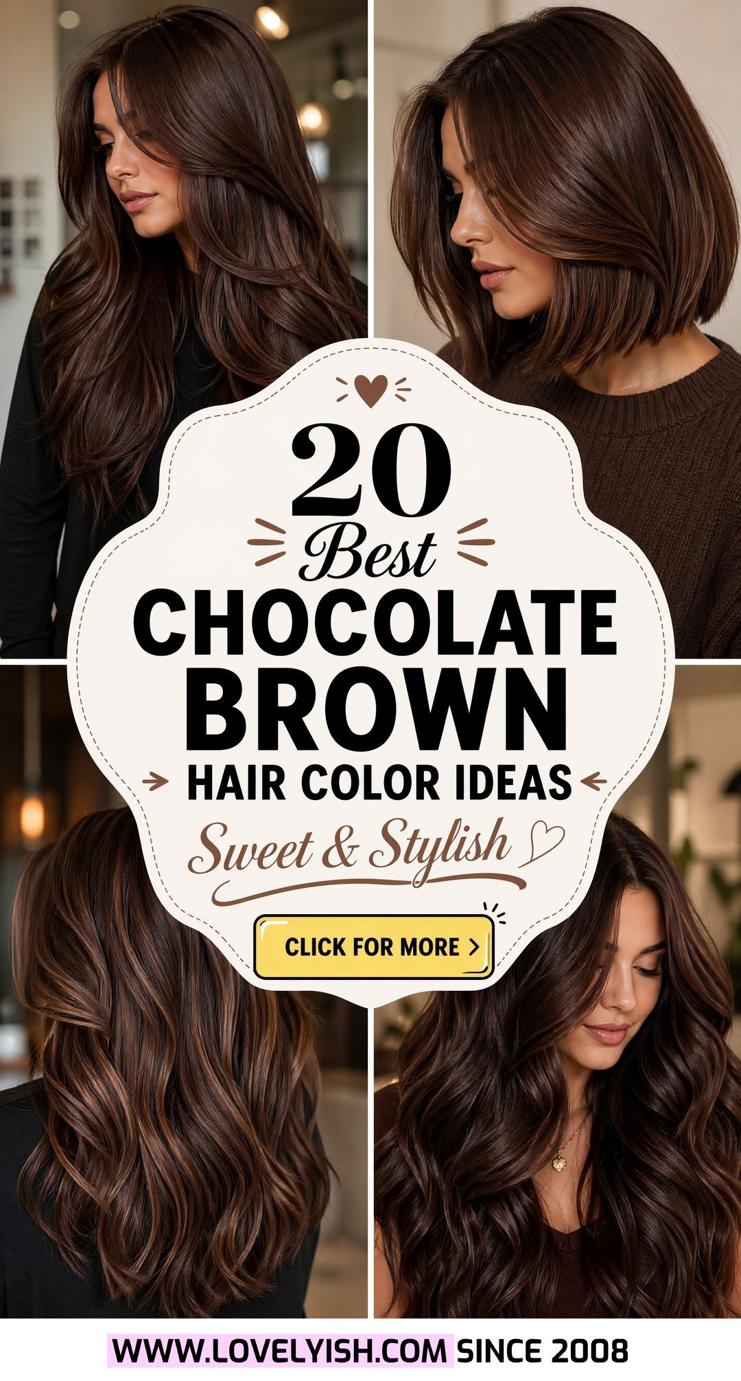 20 Best Chocolate Brown Hair Color Ideas to Try This Year - 20 Best Chocolate Brown Hair Color Ideas to Try This Year