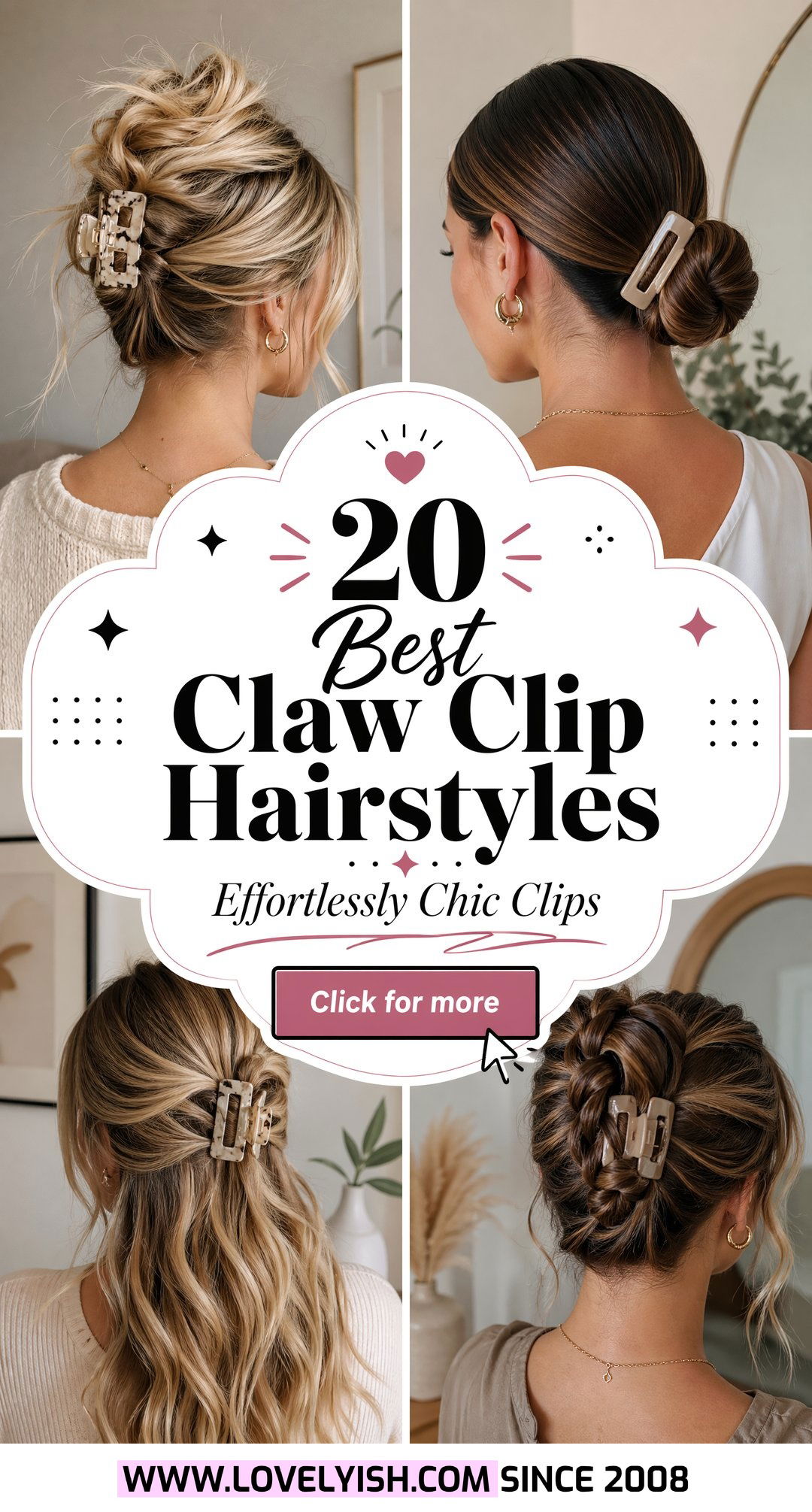 20 Best Claw Clip Hairstyle Ideas for Effortless Chic Looks - 20 Best Claw Clip Hairstyle Ideas for Effortless Chic Looks