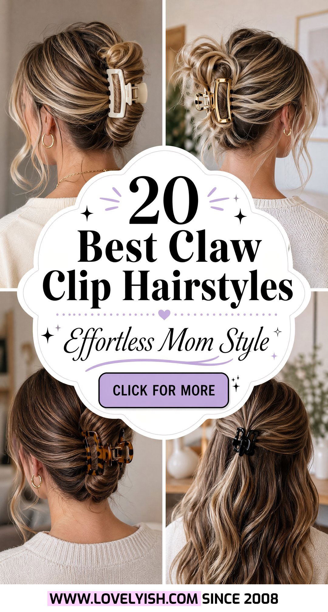 20 Best Claw Clip Hairstyle Ideas for Stylish Busy Moms - 20 Best Claw Clip Hairstyle Ideas for Stylish, Busy Moms