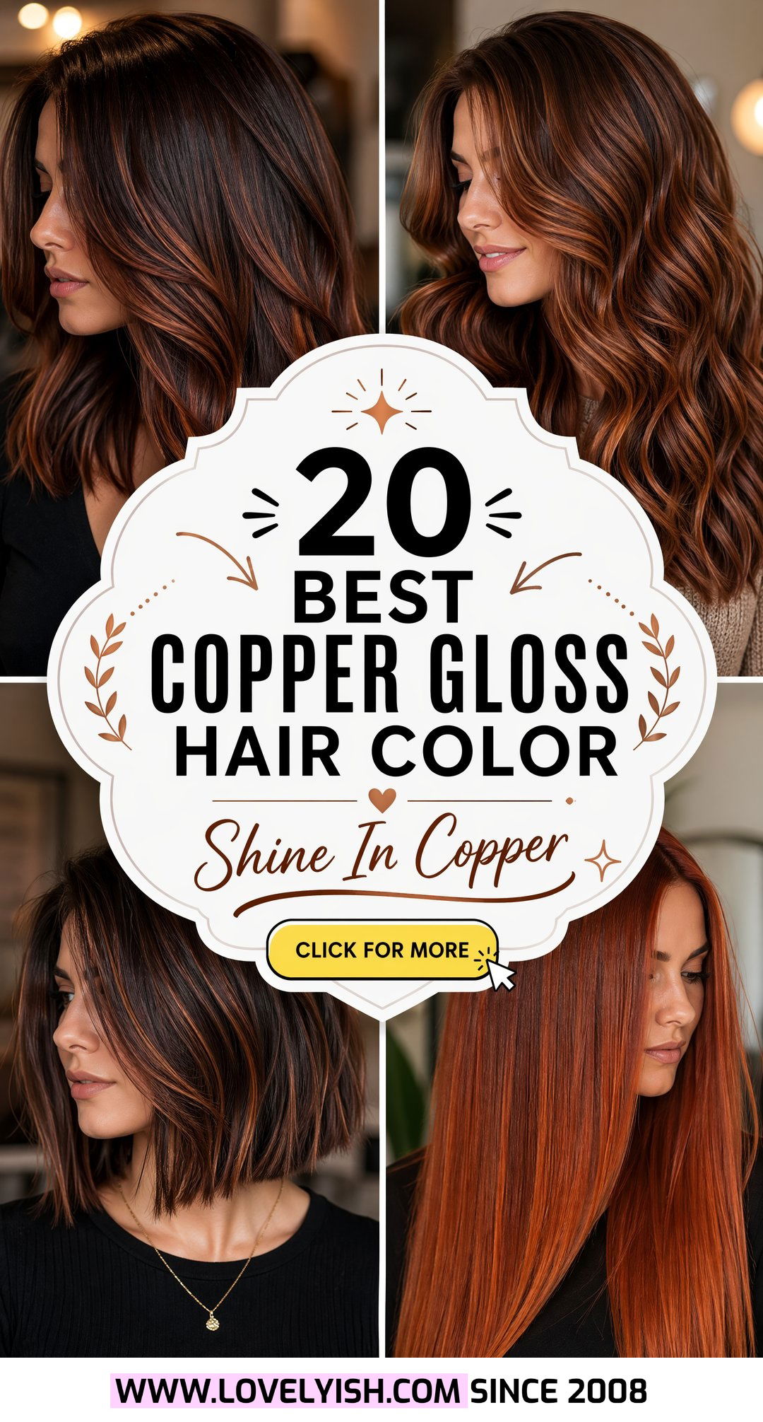 20 Best Copper Gloss Hair Color for Brunettes to Try Now - 20 Best Copper Gloss Hair Color for Brunettes to Try Now