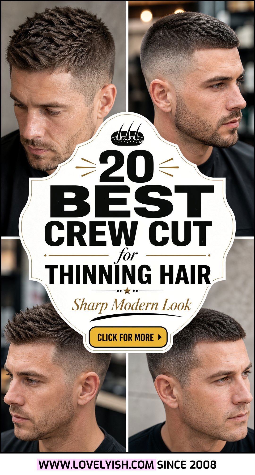 20 Best Crew Cut for Thinning Hair Men Top Modern Styles - 20 Best Crew Cut for Thinning Hair Men: Top Modern Styles