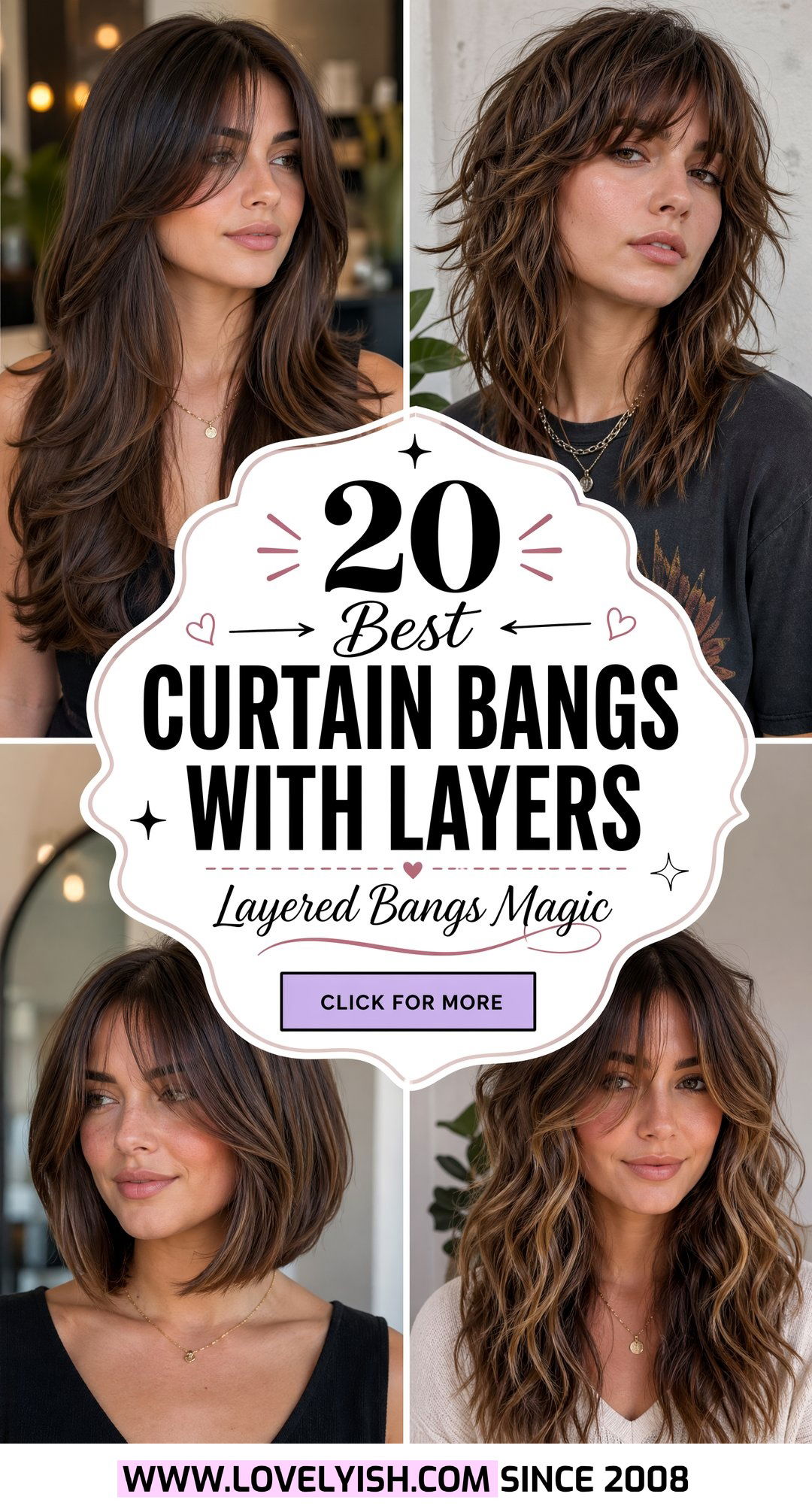 20 Best Curtain Bangs With Layers to Inspire Your Next Cut - 20 Best Curtain Bangs With Layers to Inspire Your Next Cut